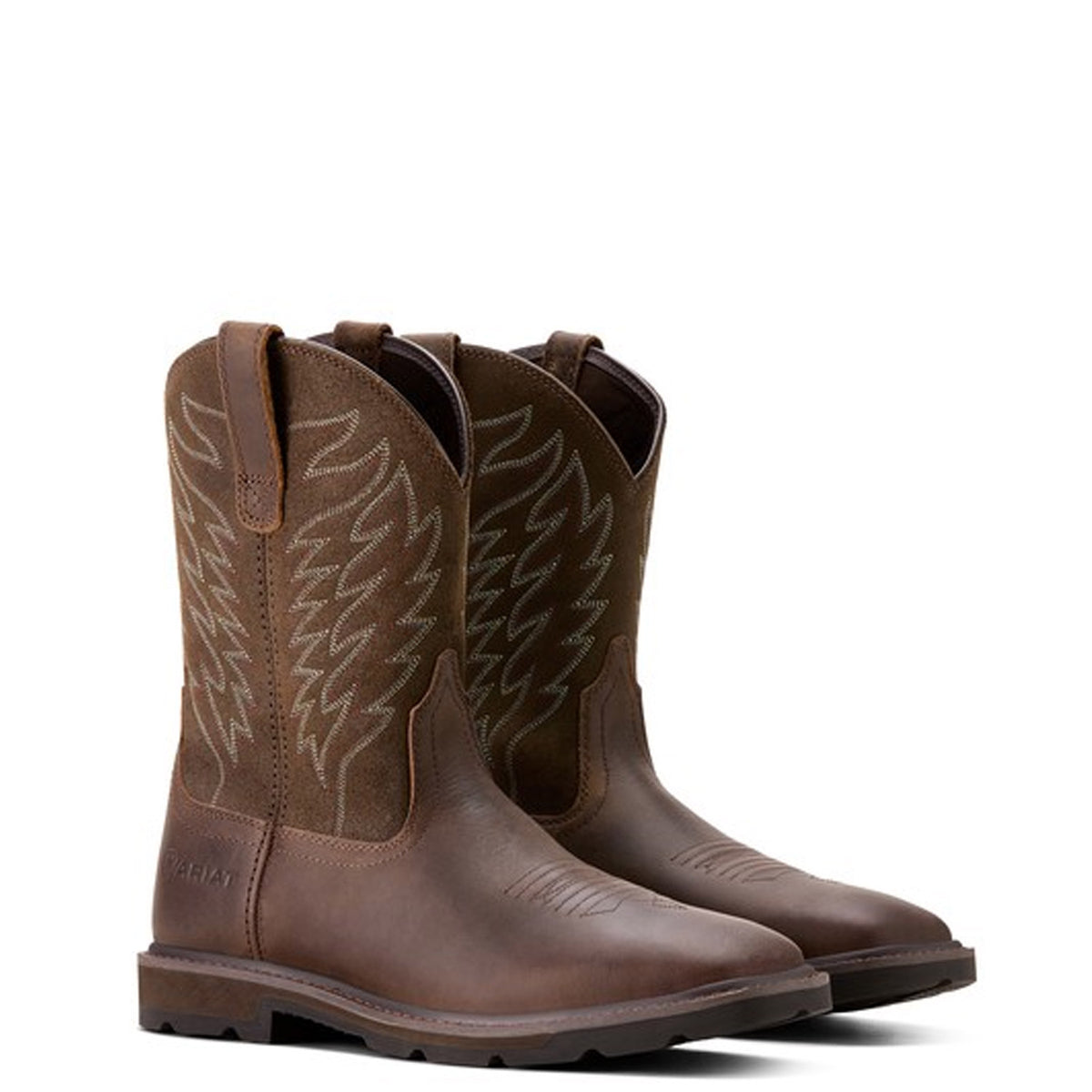 Ariat Men&#39;s Groundbreaker Square Toe Western Boot - Work World - Workwear, Work Boots, Safety Gear