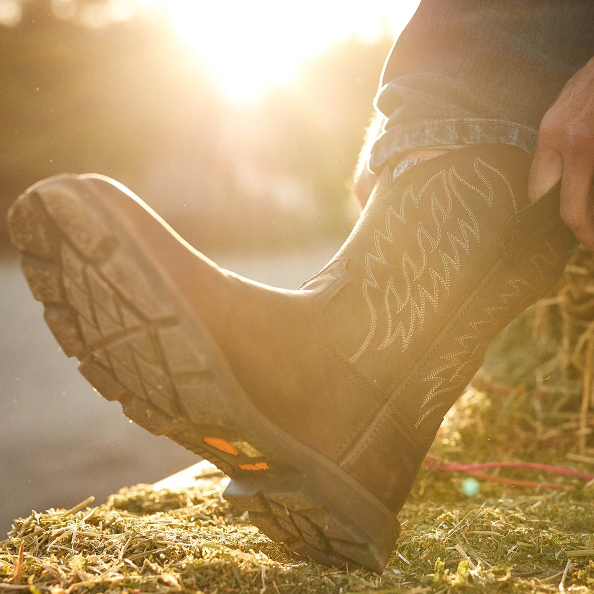 Ariat Men&#39;s Groundbreaker Square Toe Western Boot - Work World - Workwear, Work Boots, Safety Gear