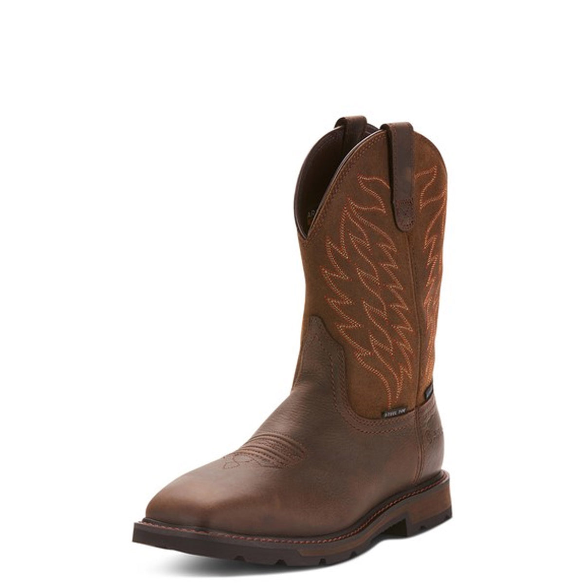 Ariat Men&#39;s Groundbreaker 10&quot; Waterproof EH Steel Toe Western Boot - Work World - Workwear, Work Boots, Safety Gear