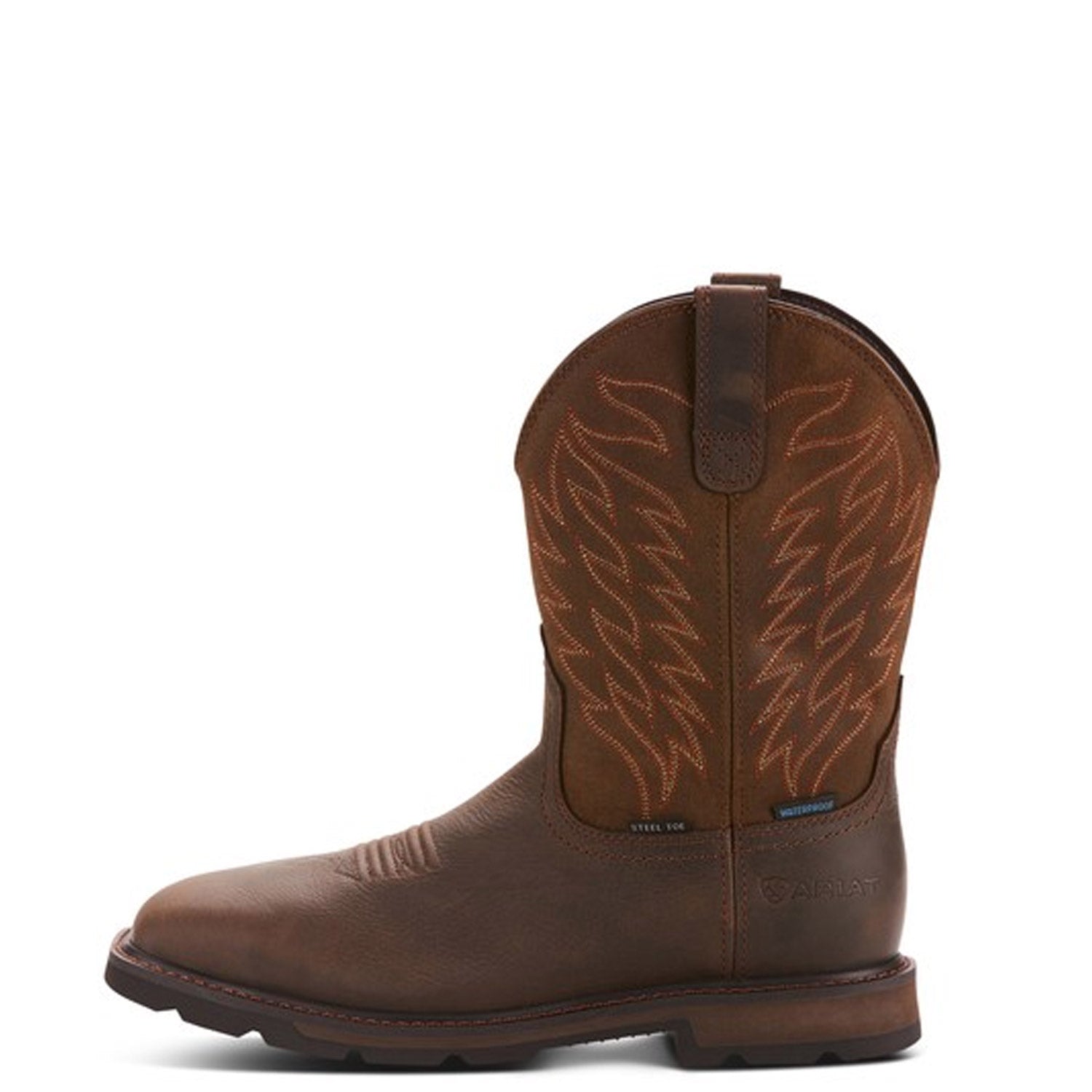 Ariat Men's Groundbreaker 10" Waterproof EH Steel Toe Western Boot - Work World - Workwear, Work Boots, Safety Gear