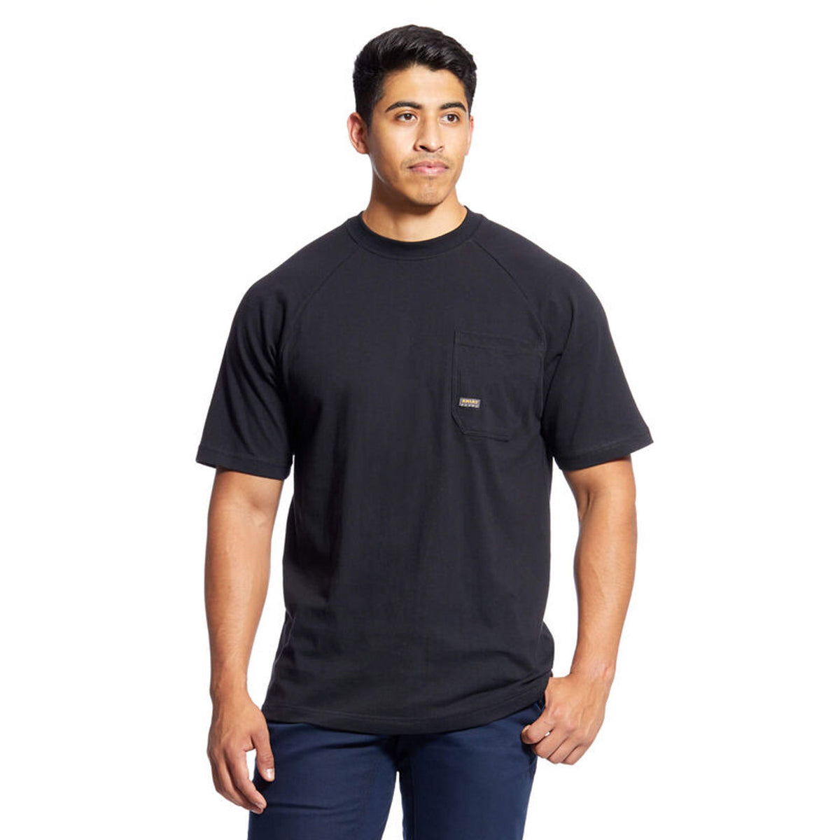 Ariat Men&#39;s Rebar CottonStrong T-Shirt_Black - Work World - Workwear, Work Boots, Safety Gear