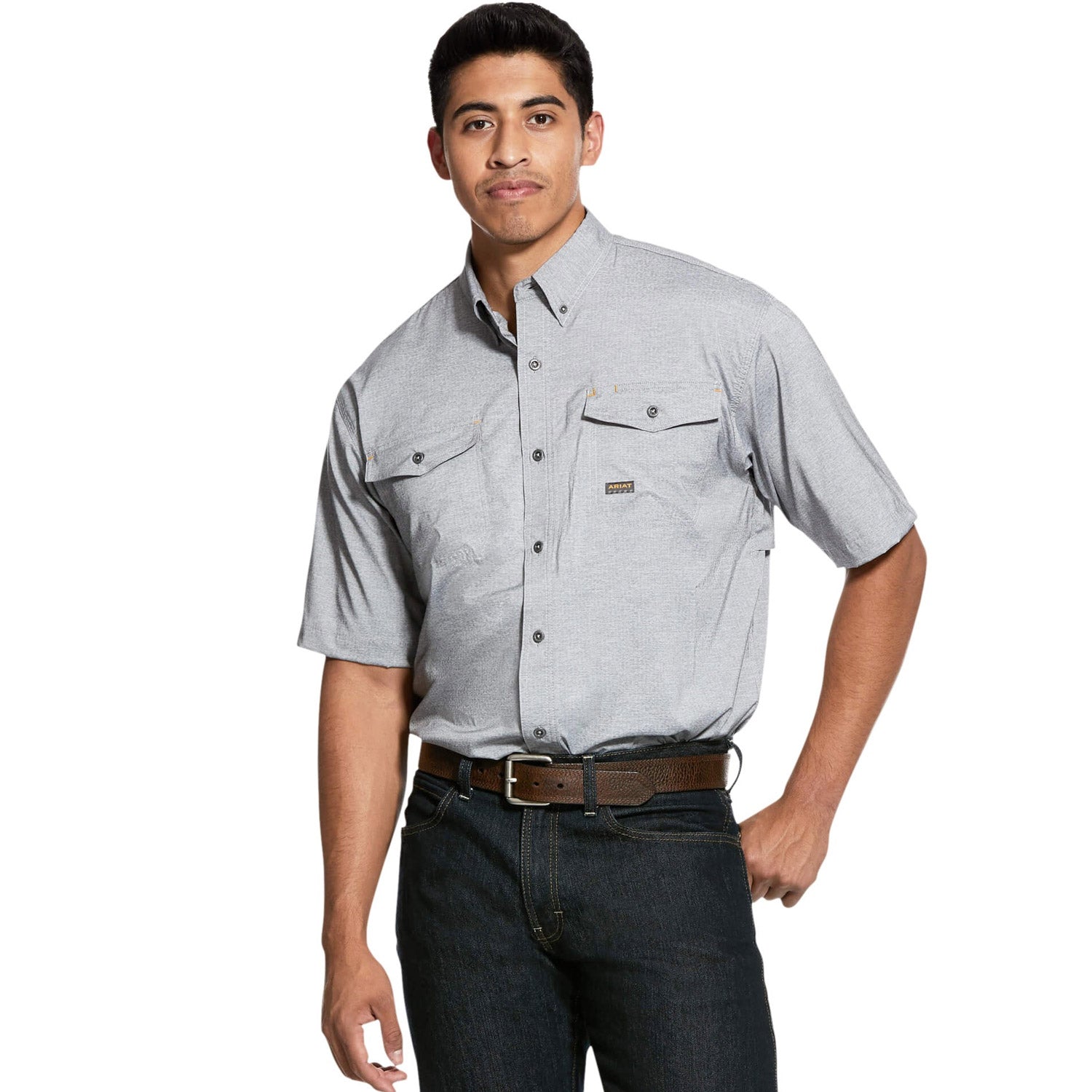 Ariat Men's Rebar Made Tough Short Sleeve Work Shirt - Work World - Workwear, Work Boots, Safety Gear