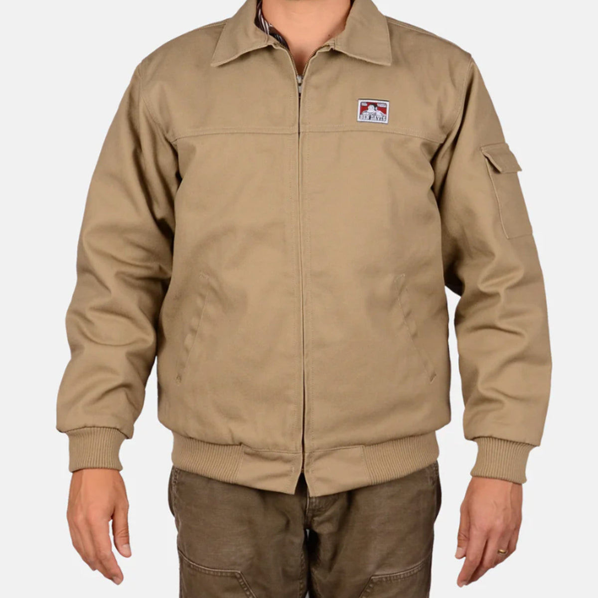 Ben Davis Men&#39;s Plenty Tough® Lined Mechanics Jacket_Khaki - Work World - Workwear, Work Boots, Safety Gear