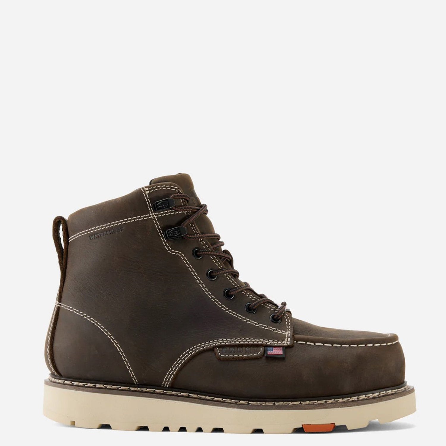 BRUNT Men's Marin USA Welted 6" Waterproof Comp Toe Work Boot - Work World - Workwear, Work Boots, Safety Gear