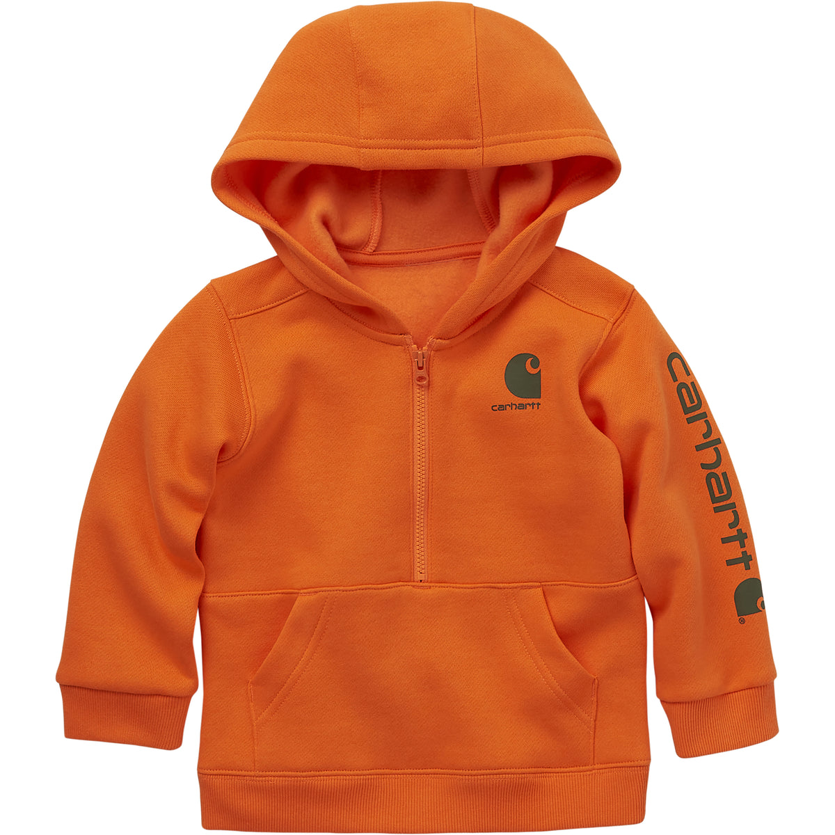 Carhartt Kids&#39; Half Zip Hooded Sweatshirt - Work World - Workwear, Work Boots, Safety Gear