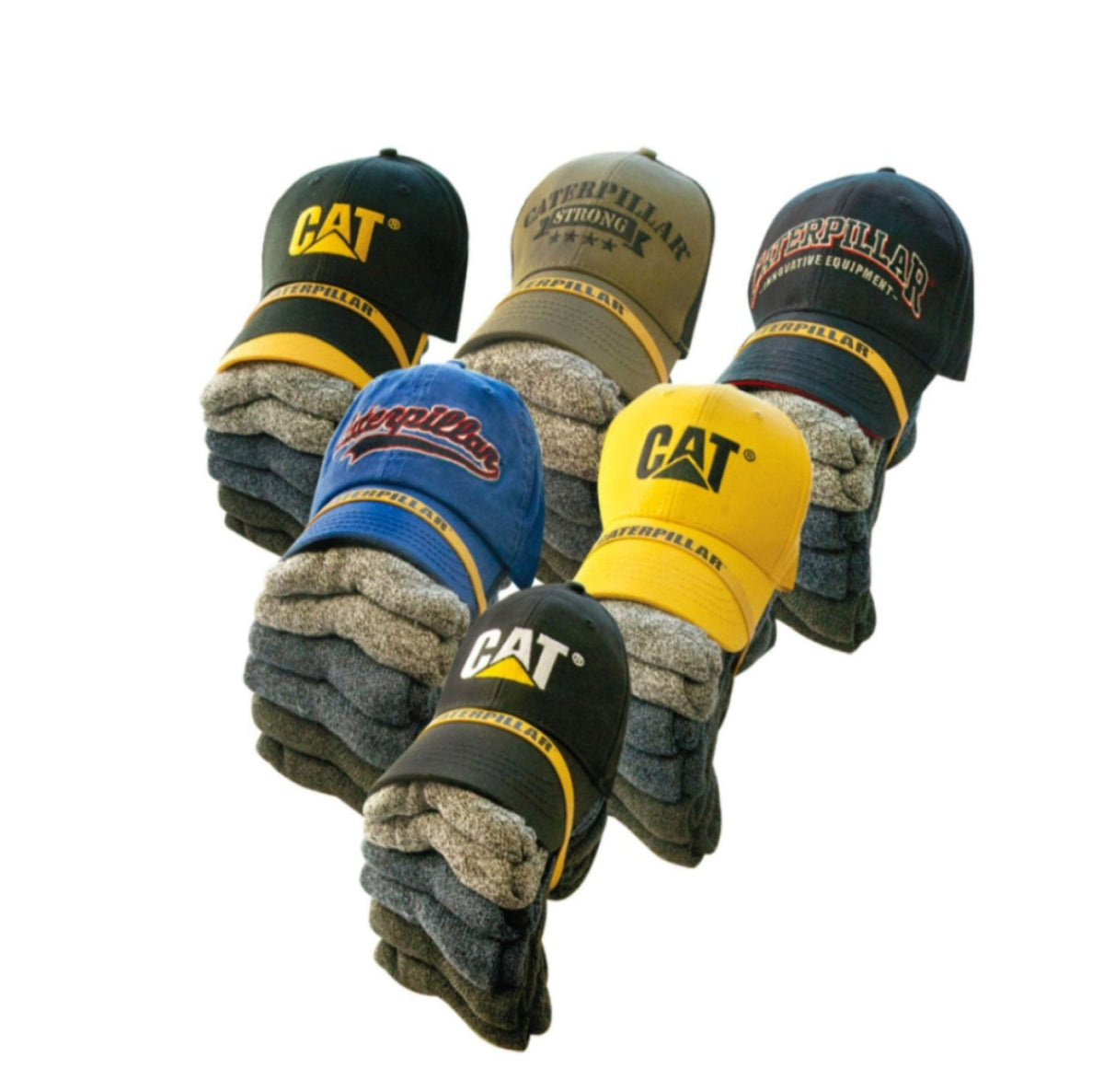 CAT Men&#39;s Cap &amp; Sock Bundle - Work World - Workwear, Work Boots, Safety Gear