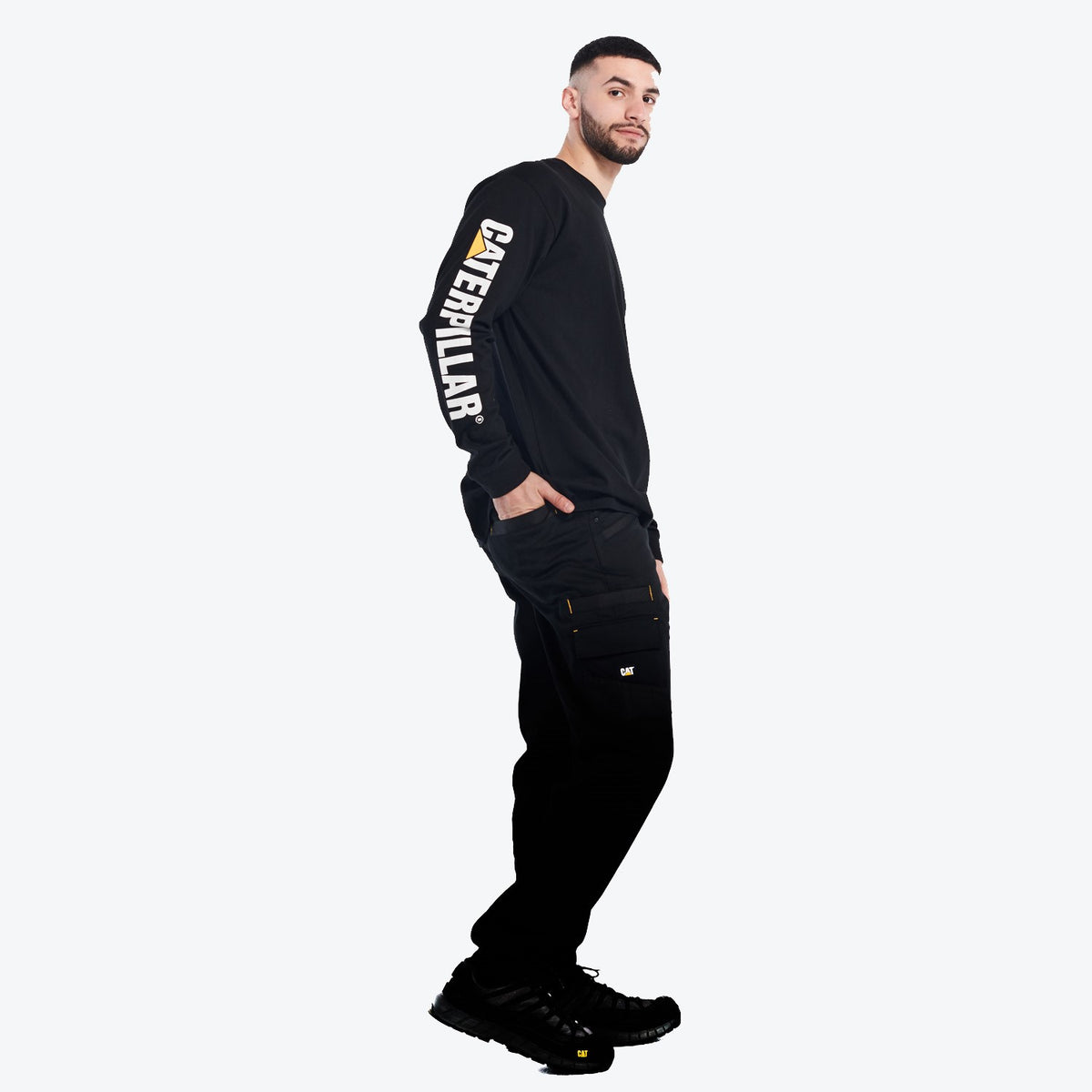 CAT Men&#39;s Trademark Banner Long Sleeve Tee - Work World - Workwear, Work Boots, Safety Gear