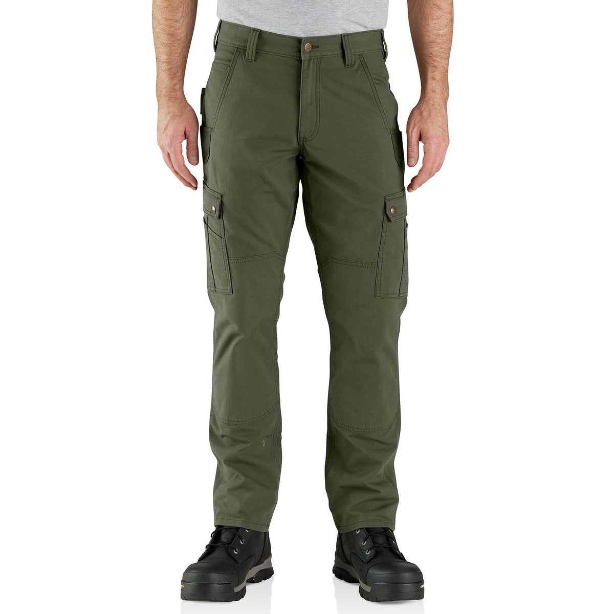 Carhartt Men&#39;s Rugged Flex® Relaxed Fit Ripstop Cargo Work Pant_Basil - Work World - Workwear, Work Boots, Safety Gear