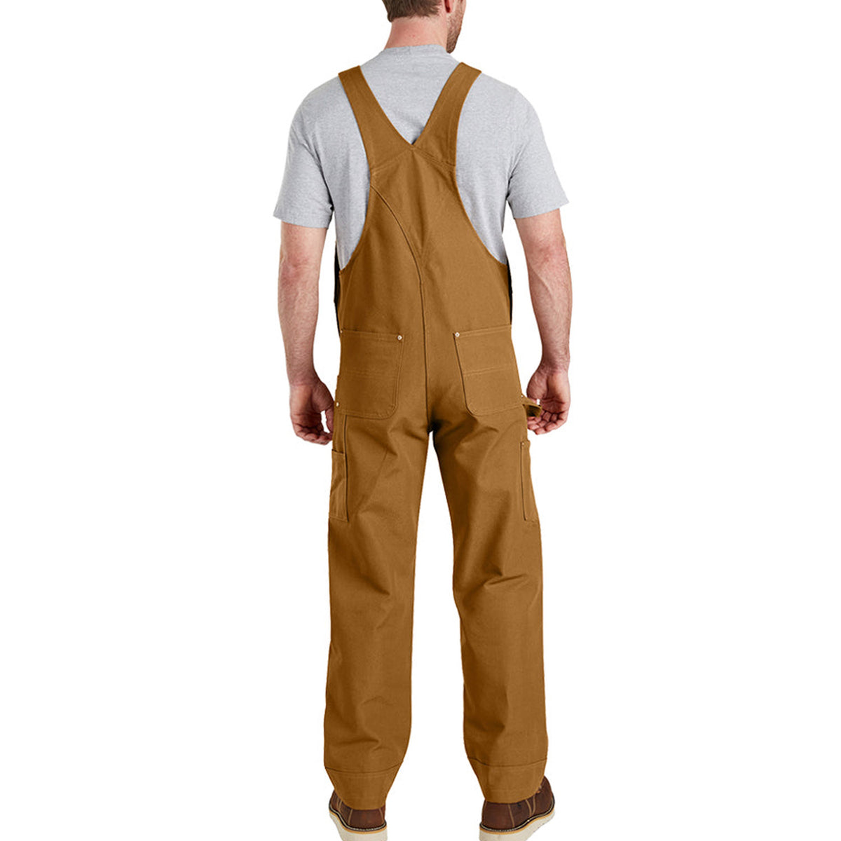Carhartt Men&#39;s Duck Bib Overall_Carhartt Brown - Work World - Workwear, Work Boots, Safety Gear