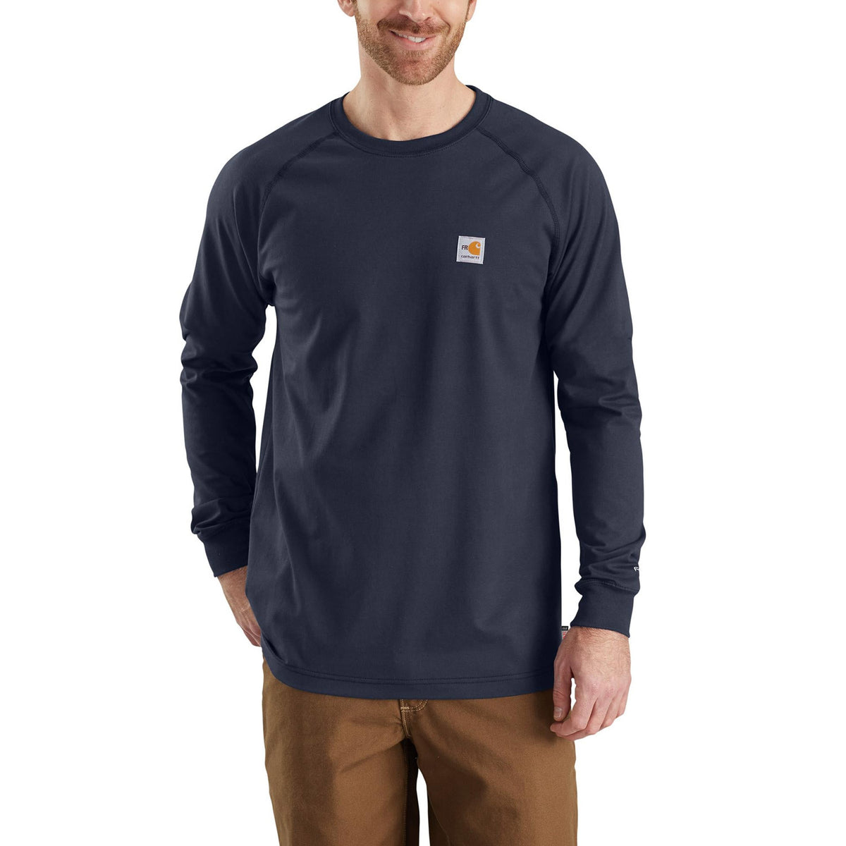 Carhartt Men&#39;s Flame Resistant Force Long Sleeve T-Shirt - Work World - Workwear, Work Boots, Safety Gear