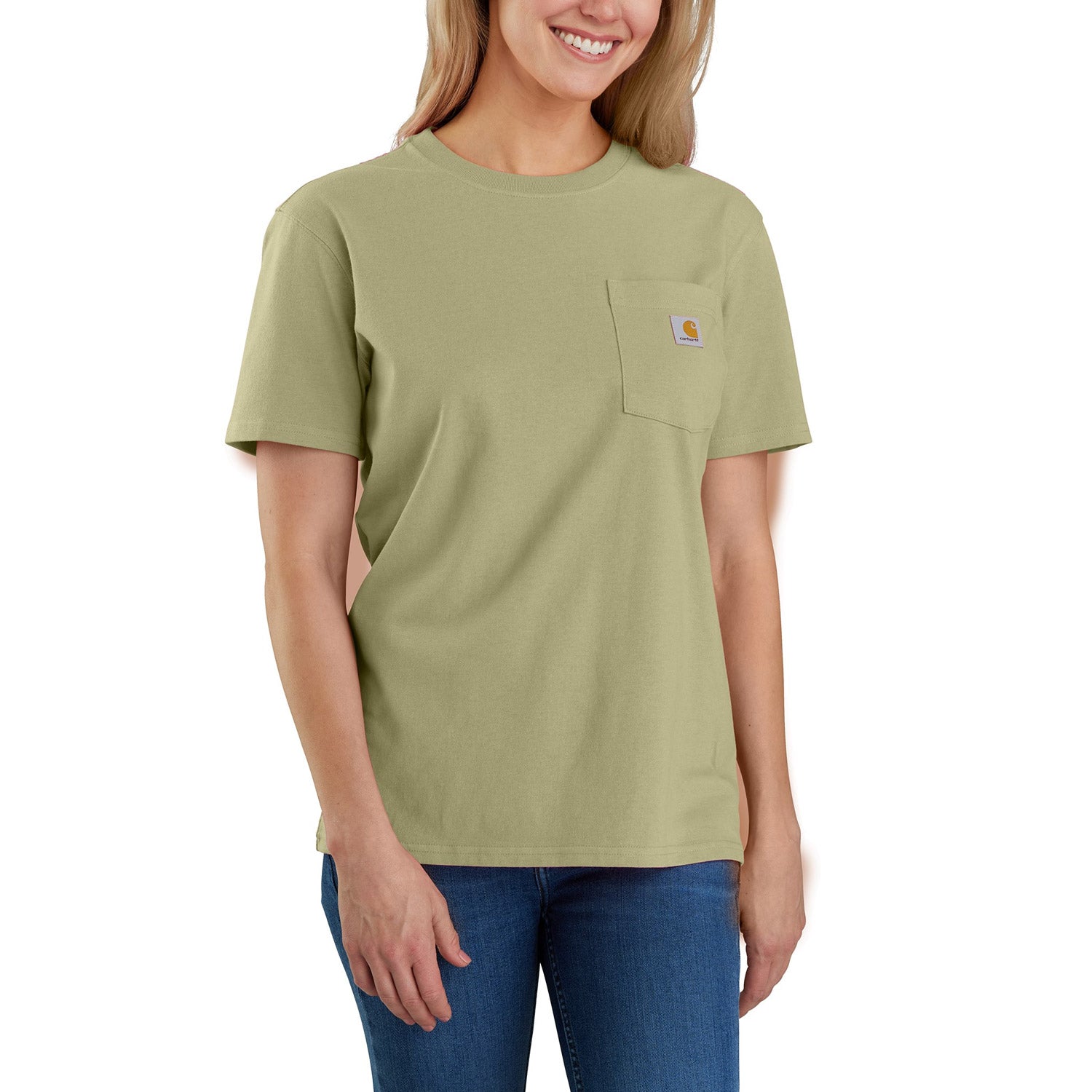 Carhartt Women's Short Sleeve Pocket T-Shirt_Dried Clay - Work World - Workwear, Work Boots, Safety Gear