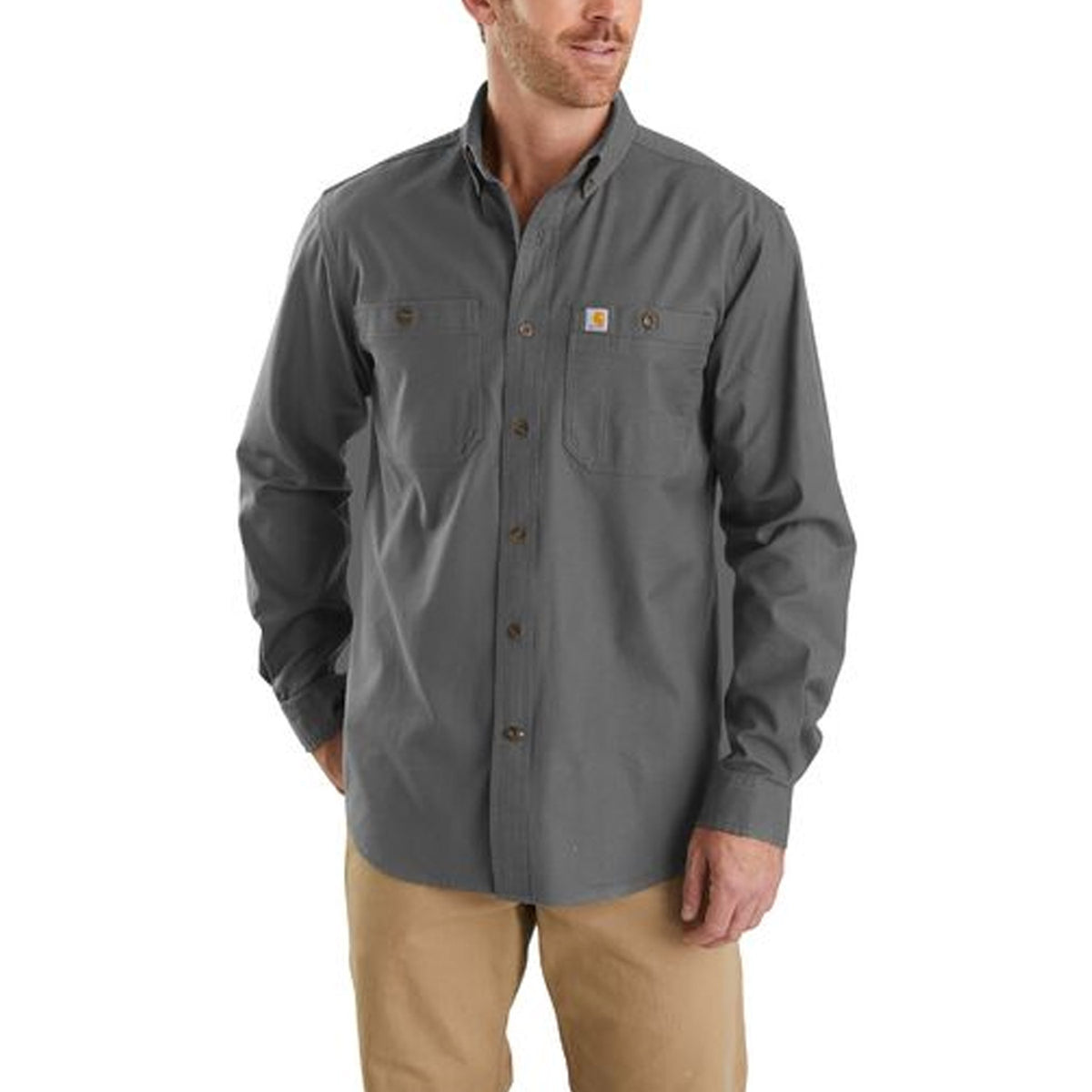 Carhartt Men&#39;s Rugged Flex® Rigby Button-Down Long Sleeve Shirt - Work World - Workwear, Work Boots, Safety Gear