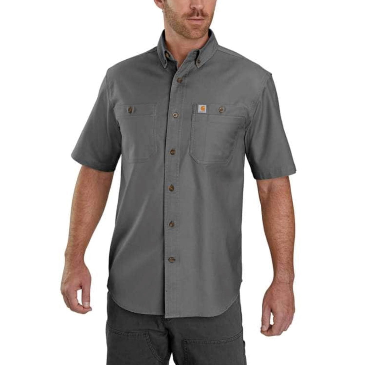 Carhartt Men&#39;s Rugged Flex® Relaxed Fit Midweight Canvas Work Shirt - Work World - Workwear, Work Boots, Safety Gear