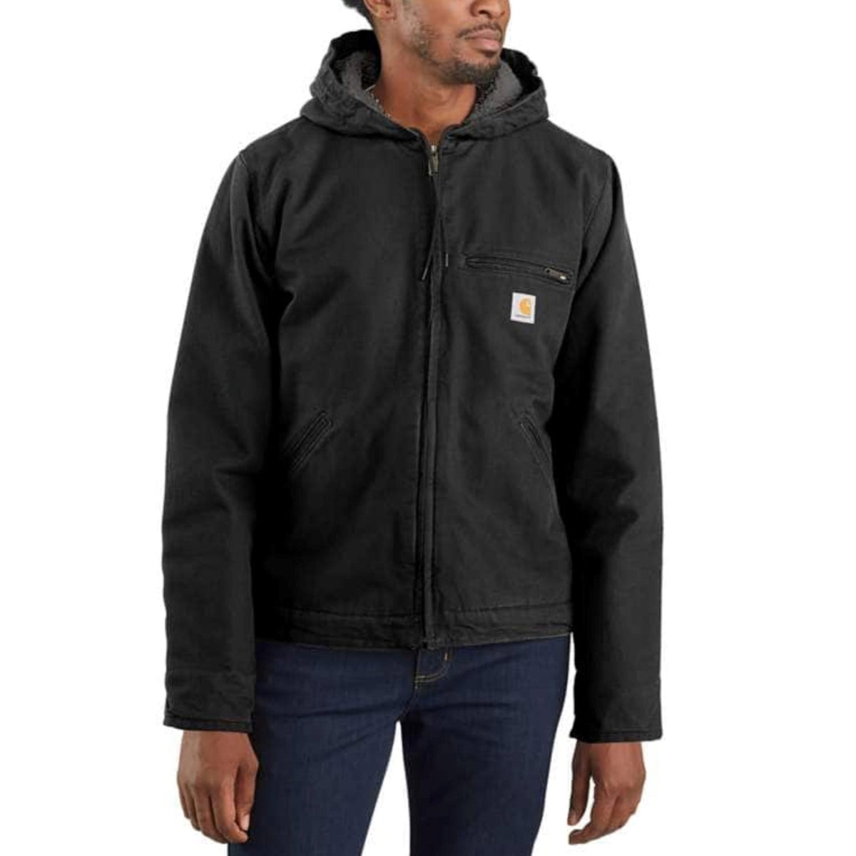 Carhartt Men&#39;s Heavyweight Duck Sherpa-Lined Jacket - Work World - Workwear, Work Boots, Safety Gear