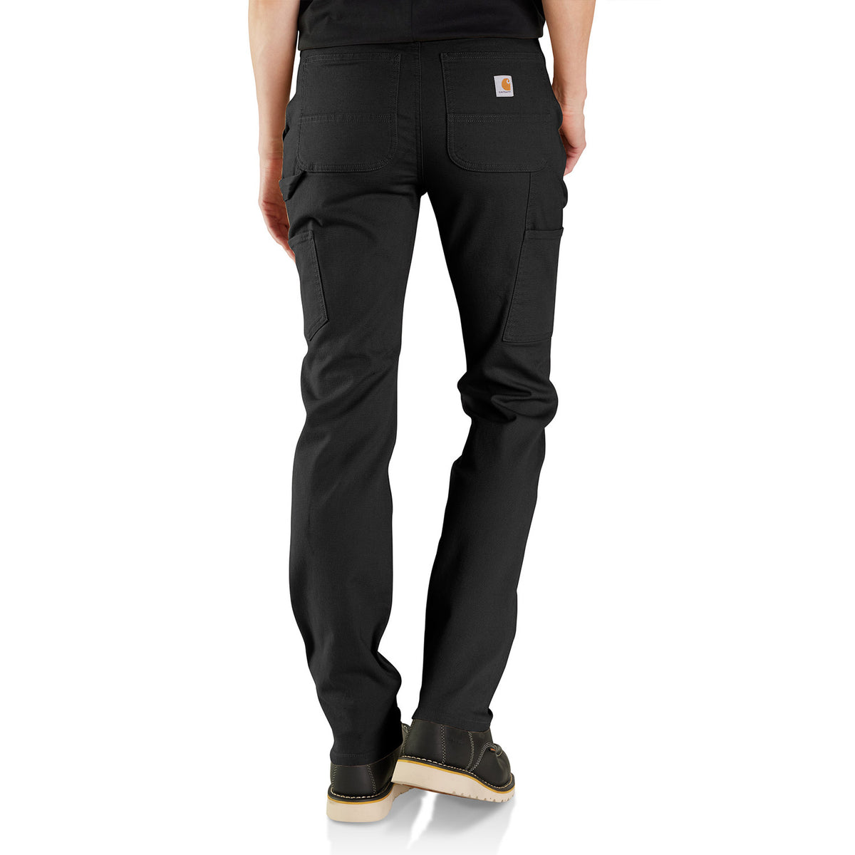 Carhartt Women&#39;s Rugged Flex® Relaxed Fit Canvas Work Pant_Black - Work World - Workwear, Work Boots, Safety Gear