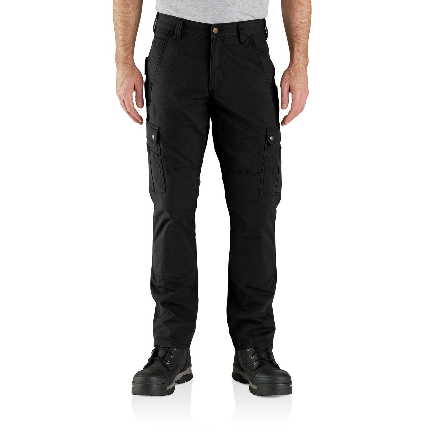 Carhartt Men's Rugged Flex® Relaxed Fit Ripstop Cargo Work Pant_Black - Work World - Workwear, Work Boots, Safety Gear