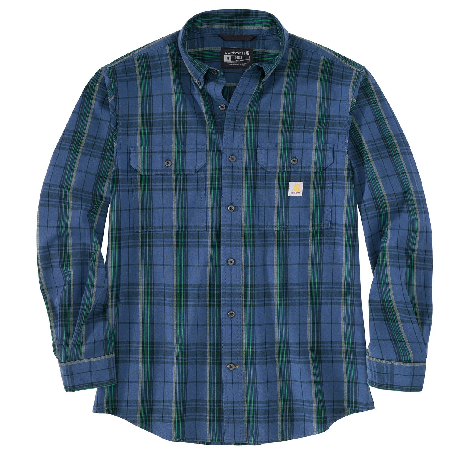 Carhartt Men's Midweight Chambray Button-Down Long Sleeve Work Shirt - Work World - Workwear, Work Boots, Safety Gear