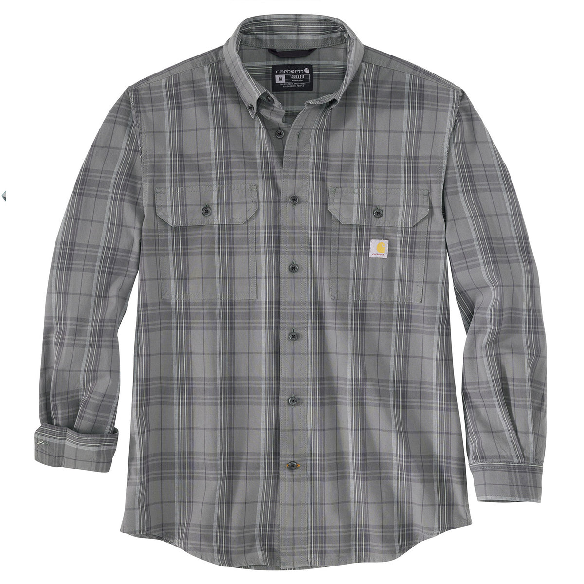 Carhartt Men&#39;s Midweight Chambray Button-Down Long Sleeve Work Shirt - Work World - Workwear, Work Boots, Safety Gear