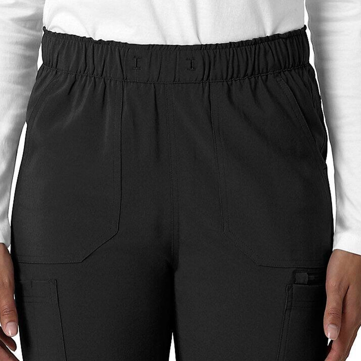 Carhartt Women&#39;s Force Cross Flex 7-Pocket Cargo Scrub Pant_Black - Work World - Workwear, Work Boots, Safety Gear