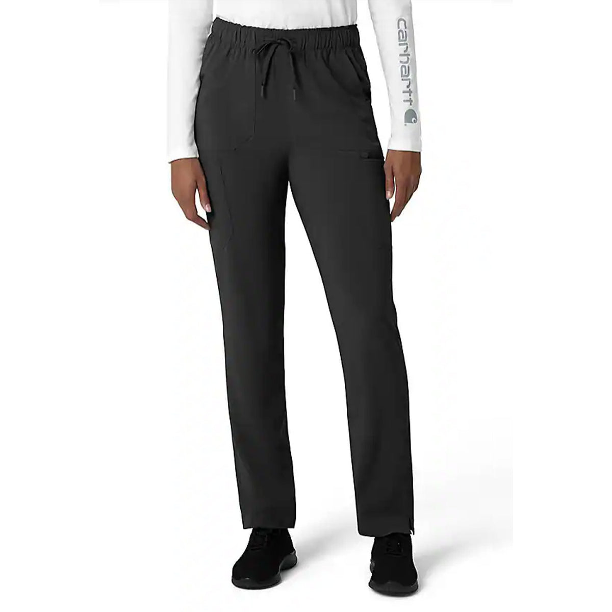 Carhartt Women&#39;s Force Cross Flex 7-Pocket Cargo Scrub Pant_Black - Work World - Workwear, Work Boots, Safety Gear