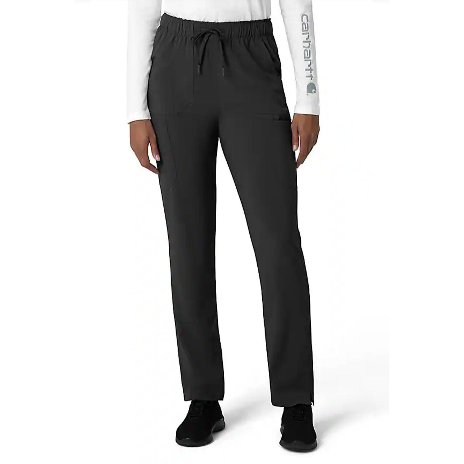 Carhartt Women's Force Cross Flex 7-Pocket Cargo Scrub Pant_Black - Work World - Workwear, Work Boots, Safety Gear