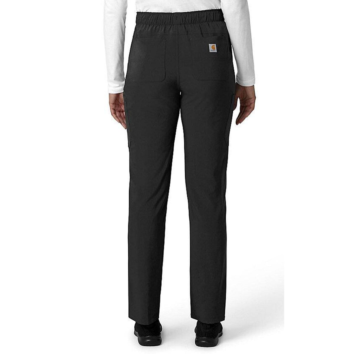 Carhartt Women&#39;s Force Cross Flex 7-Pocket Cargo Scrub Pant_Black - Work World - Workwear, Work Boots, Safety Gear