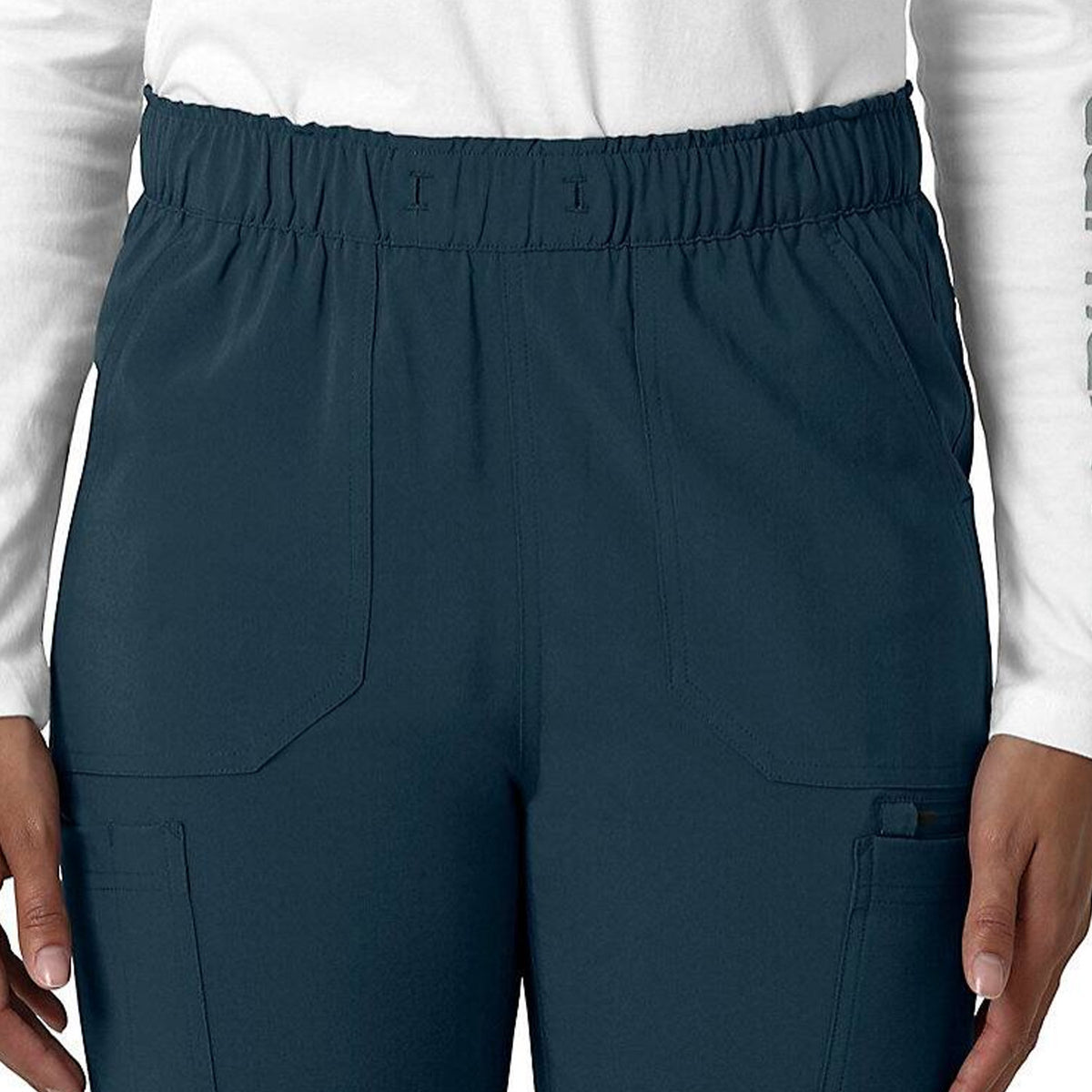 Carhartt Women&#39;s Force Cross Flex 7-Pocket Cargo Scrub Pant_Navy - Work World - Workwear, Work Boots, Safety Gear