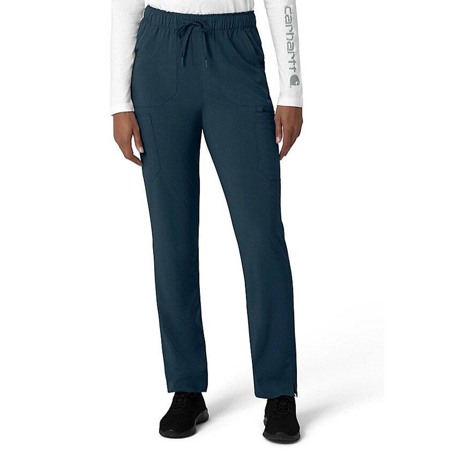 Carhartt Women's Force Cross Flex 7-Pocket Cargo Scrub Pant_Navy - Work World - Workwear, Work Boots, Safety Gear