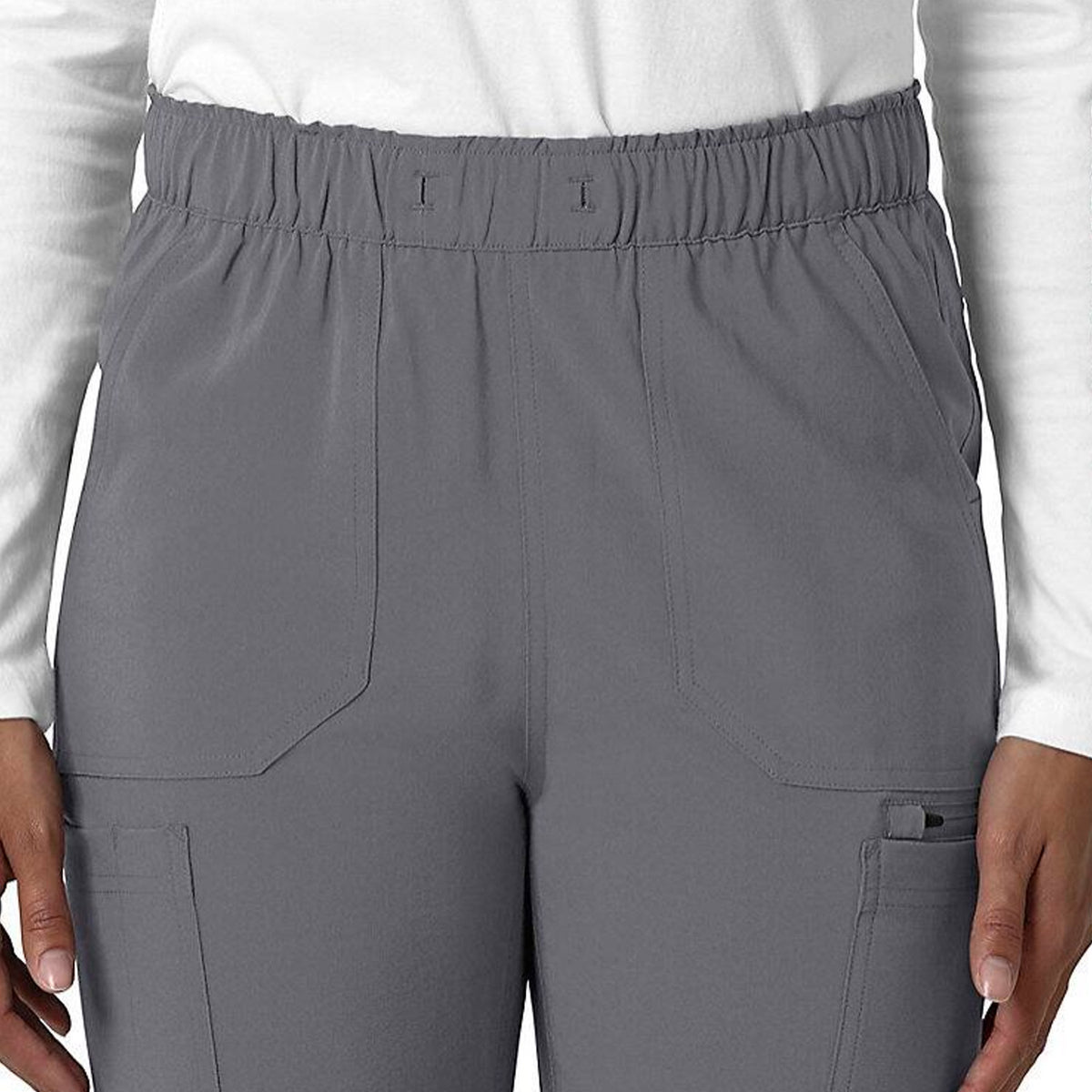 Carhartt Women&#39;s Force Cross Flex 7-Pocket Cargo Scrub Pant_Pewter - Work World - Workwear, Work Boots, Safety Gear