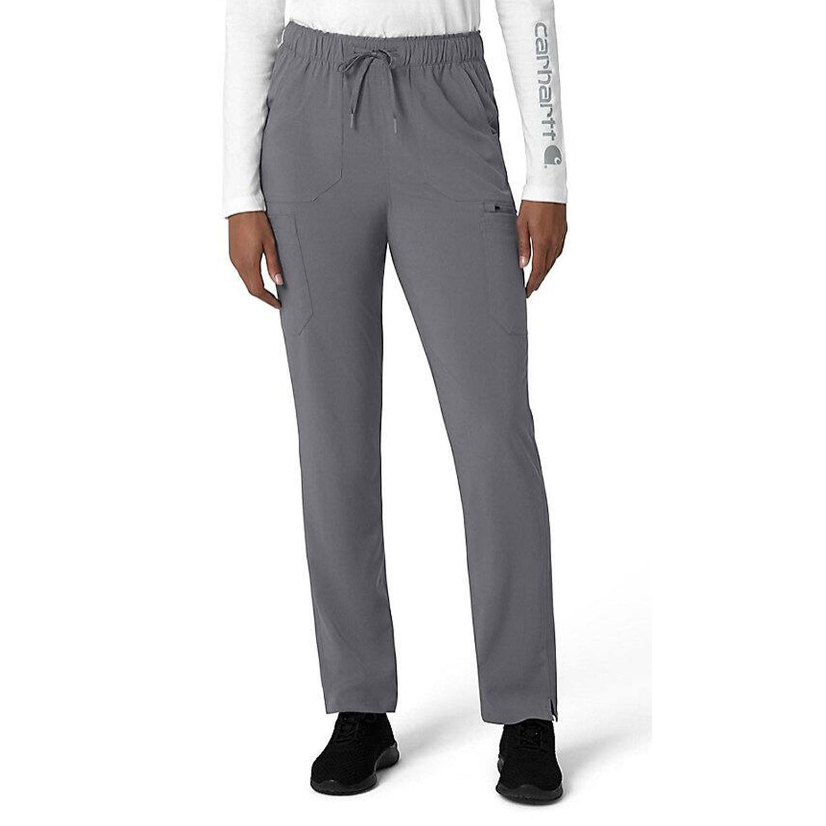 Carhartt Women&#39;s Force Cross Flex 7-Pocket Cargo Scrub Pant_Pewter - Work World - Workwear, Work Boots, Safety Gear