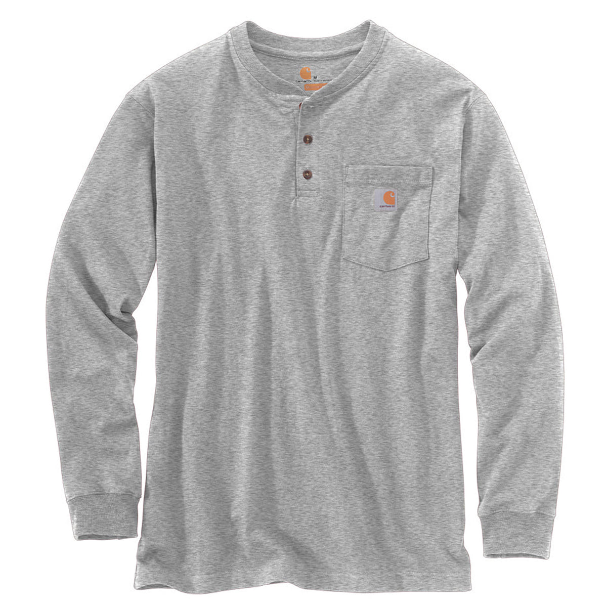 Carhartt Men&#39;s Long Sleeve Pocket Henley - Work World - Workwear, Work Boots, Safety Gear