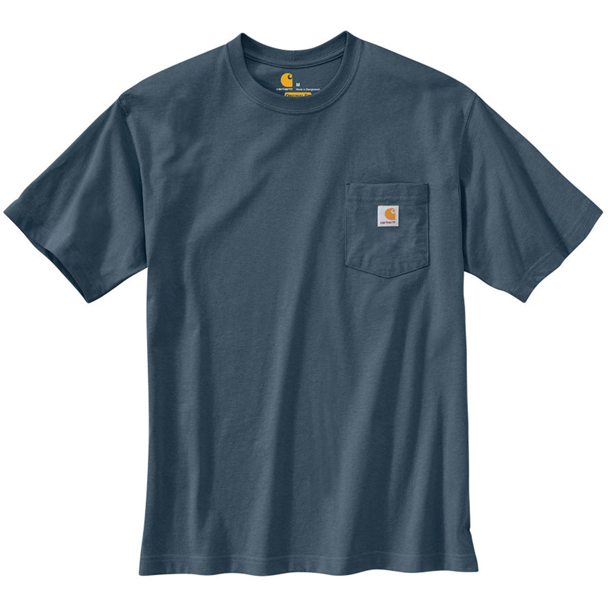 Carhartt Men&#39;s Short Sleeve Pocket T-Shirt_Bluestone - Work World - Workwear, Work Boots, Safety Gear
