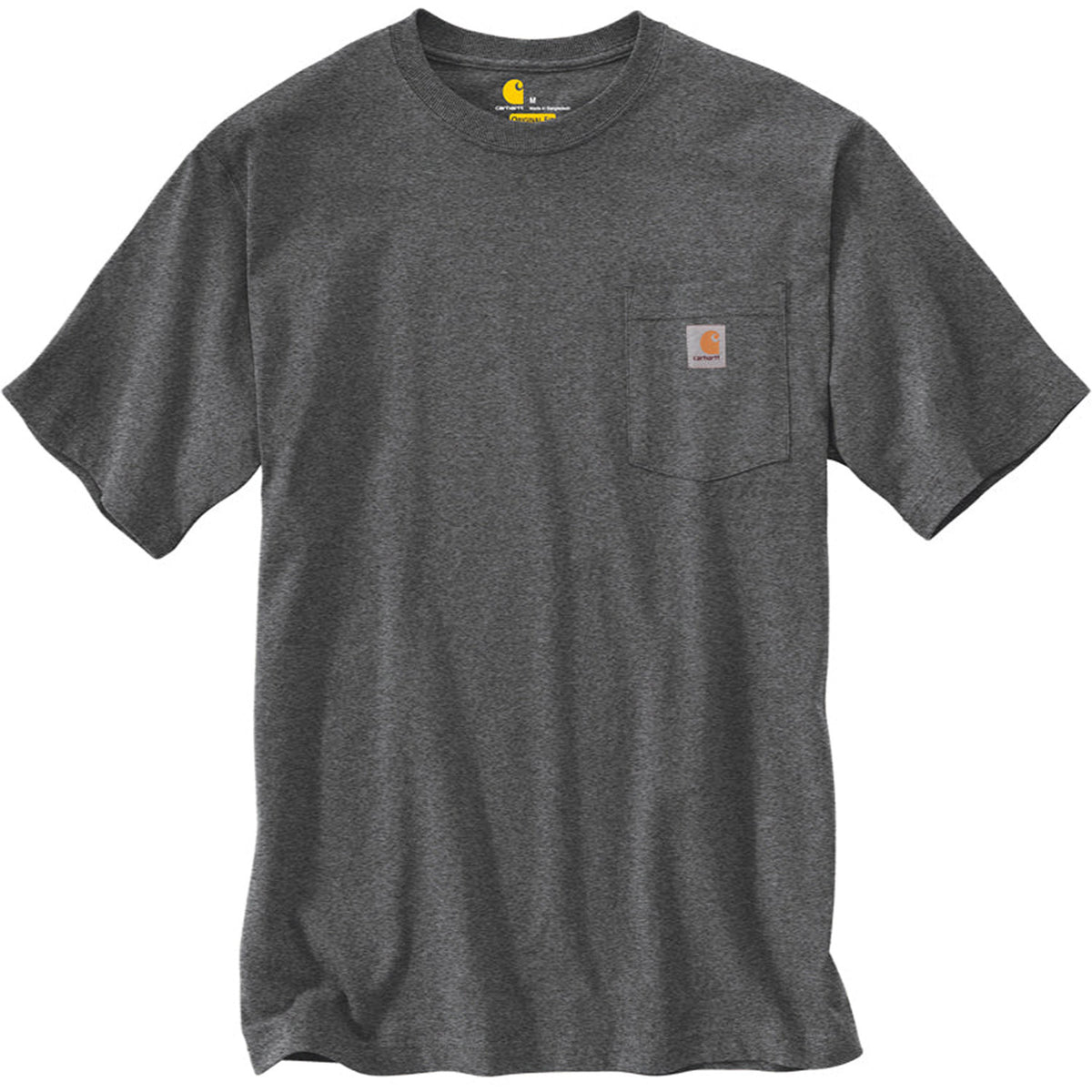 Carhartt Men&#39;s Short Sleeve Pocket T-Shirt_Carbon Heather - Work World - Workwear, Work Boots, Safety Gear