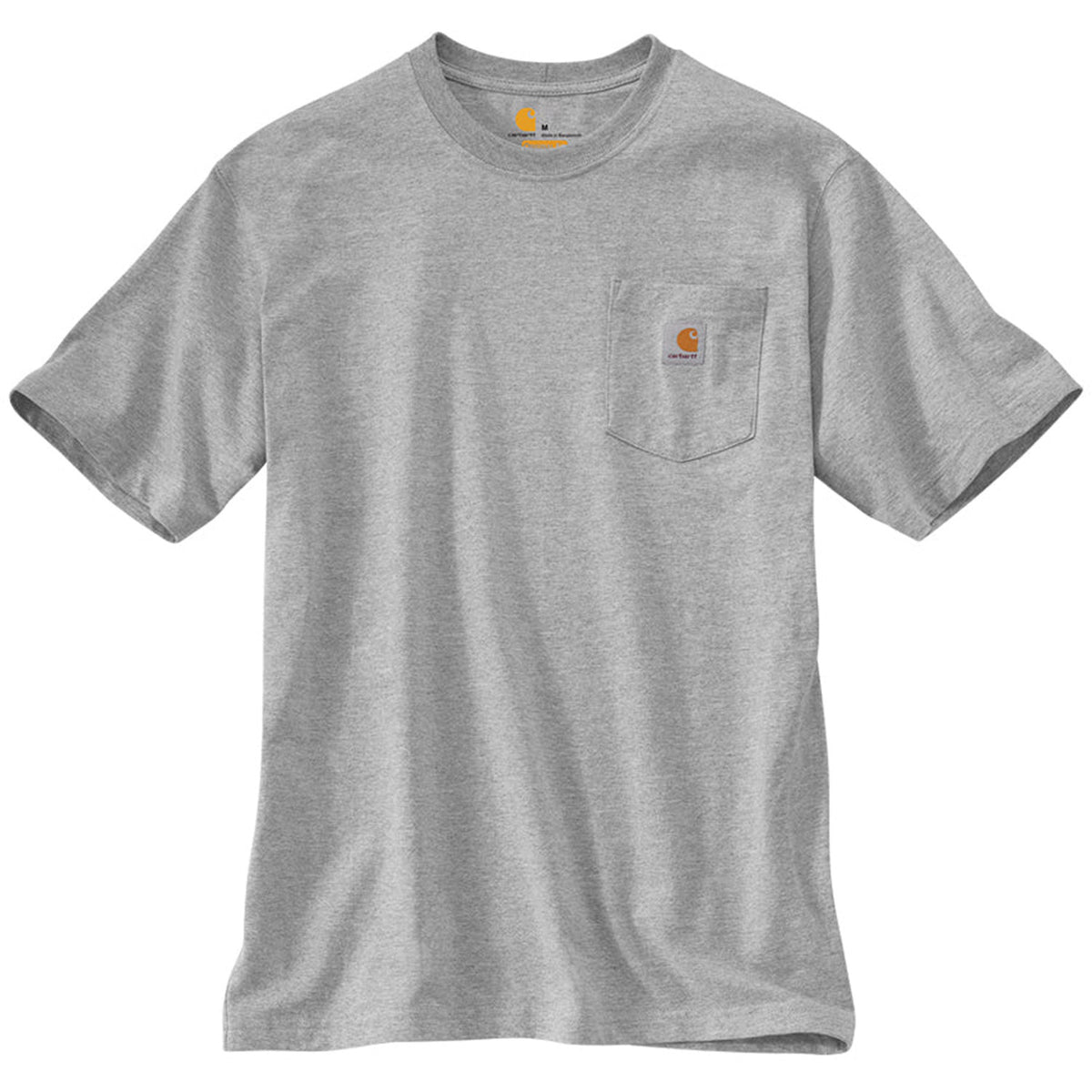 Carhartt Men&#39;s Short Sleeve Pocket T-Shirt_Heather Grey - Work World - Workwear, Work Boots, Safety Gear