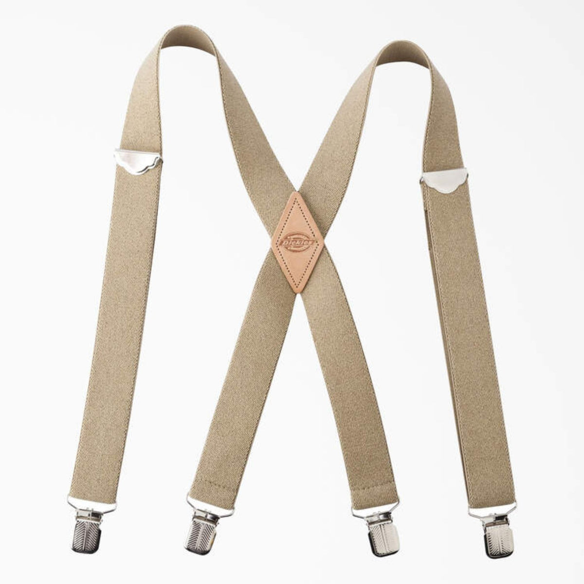 Dickies 32MM X-Back Leather Logo Patch Suspender - Work World - Workwear, Work Boots, Safety Gear