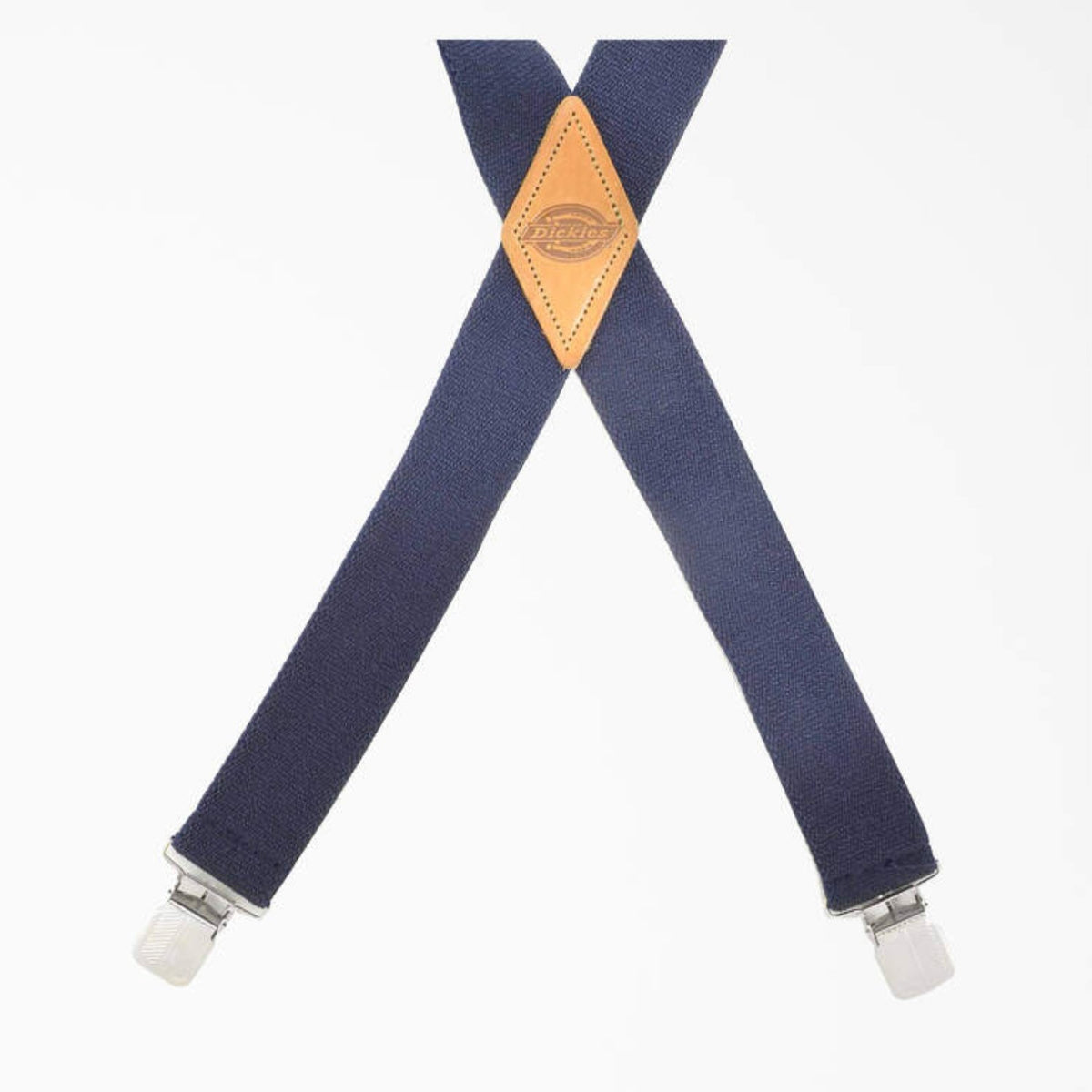 Dickies 32MM X-Back Leather Logo Patch Suspender - Work World - Workwear, Work Boots, Safety Gear