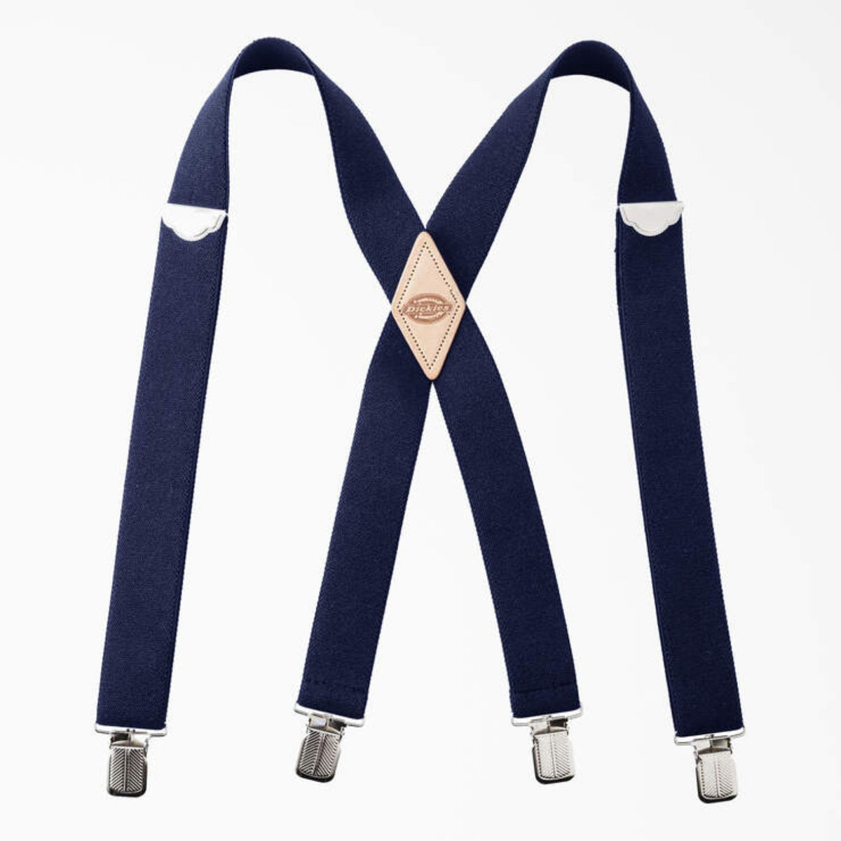 Dickies 32MM X-Back Leather Logo Patch Suspender - Work World - Workwear, Work Boots, Safety Gear
