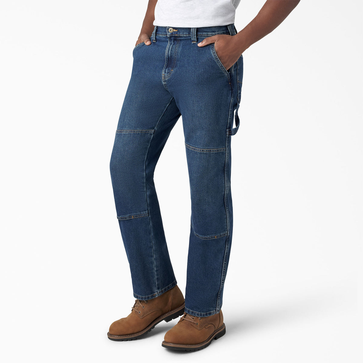 Dickies Men&#39;s FLEX Relaxed Fit Double Knee Jean - Work World - Workwear, Work Boots, Safety Gear