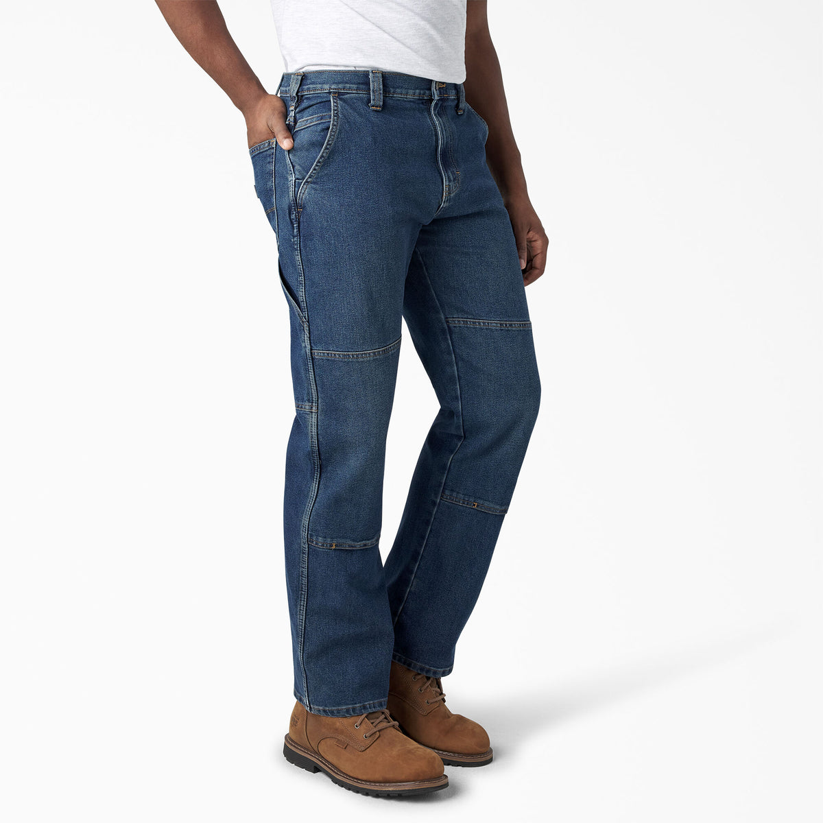 Dickies Men&#39;s FLEX Relaxed Fit Double Knee Jean - Work World - Workwear, Work Boots, Safety Gear