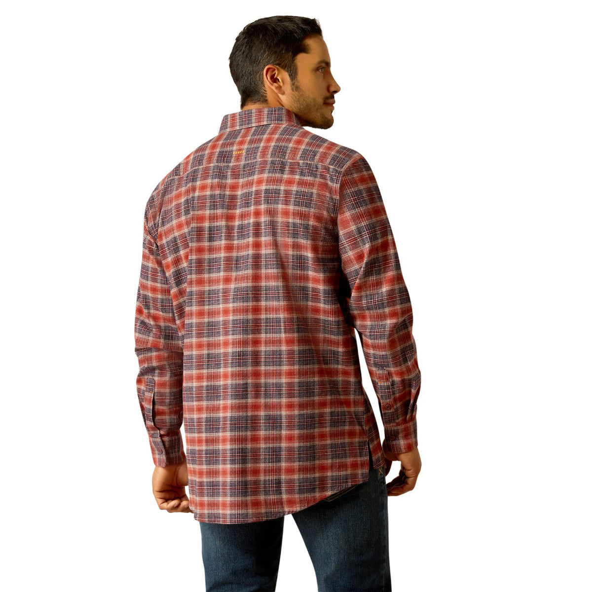 Ariat Men&#39;s Rebar Flannel DuraStretch Button-Down Work Shirt - Work World - Workwear, Work Boots, Safety Gear