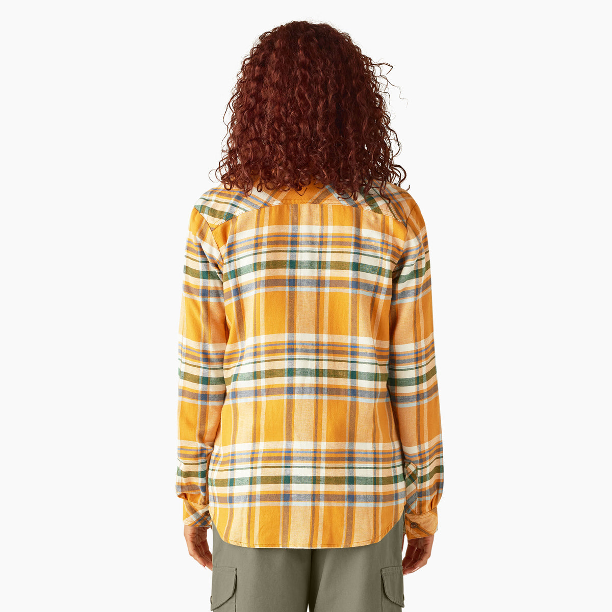 Dickies Women&#39;s Plaid Long Sleeve Flannel Shirt - Work World - Workwear, Work Boots, Safety Gear