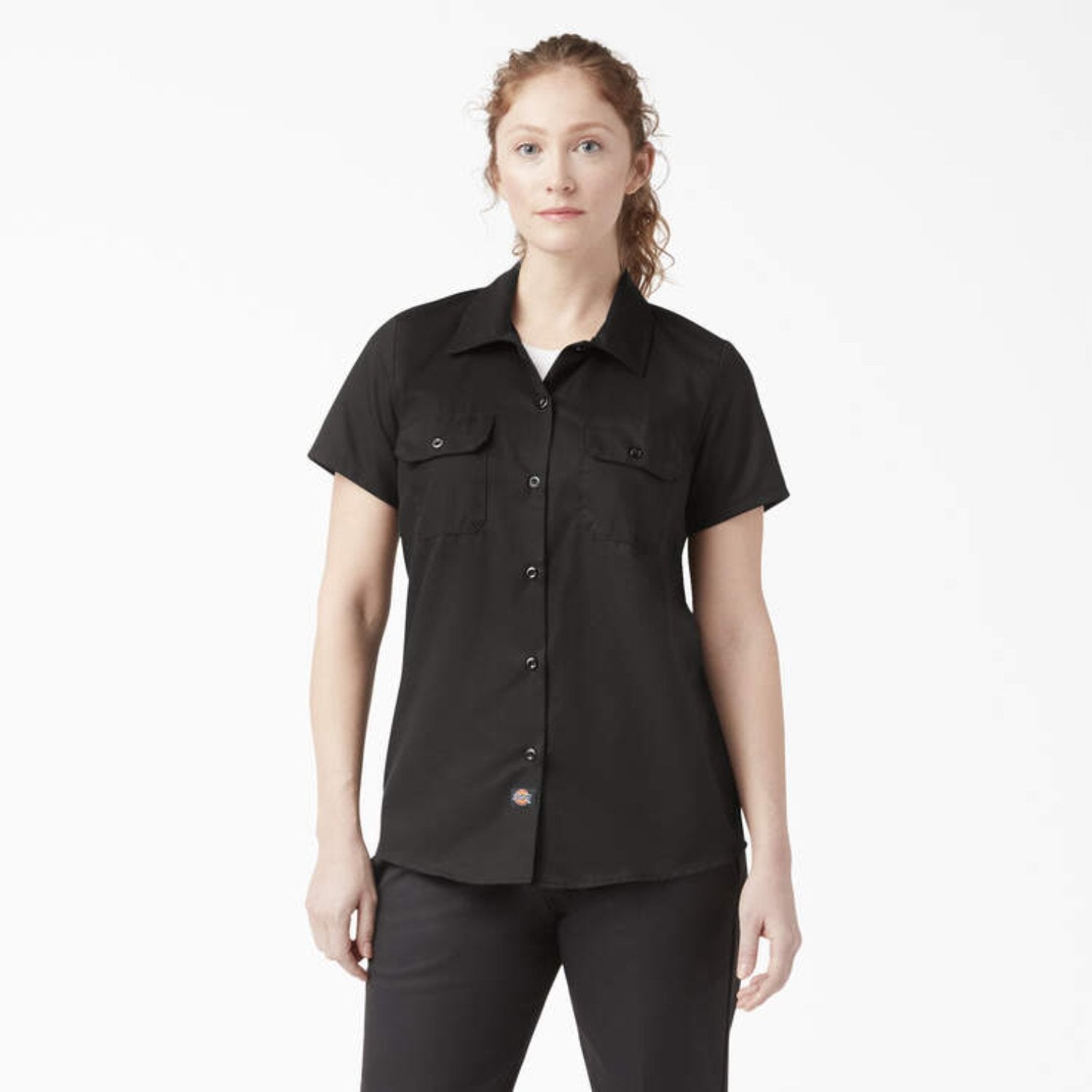 Dickies Women's 574 Original Button Short Sleeve Twill Work Shirt - Work World - Workwear, Work Boots, Safety Gear