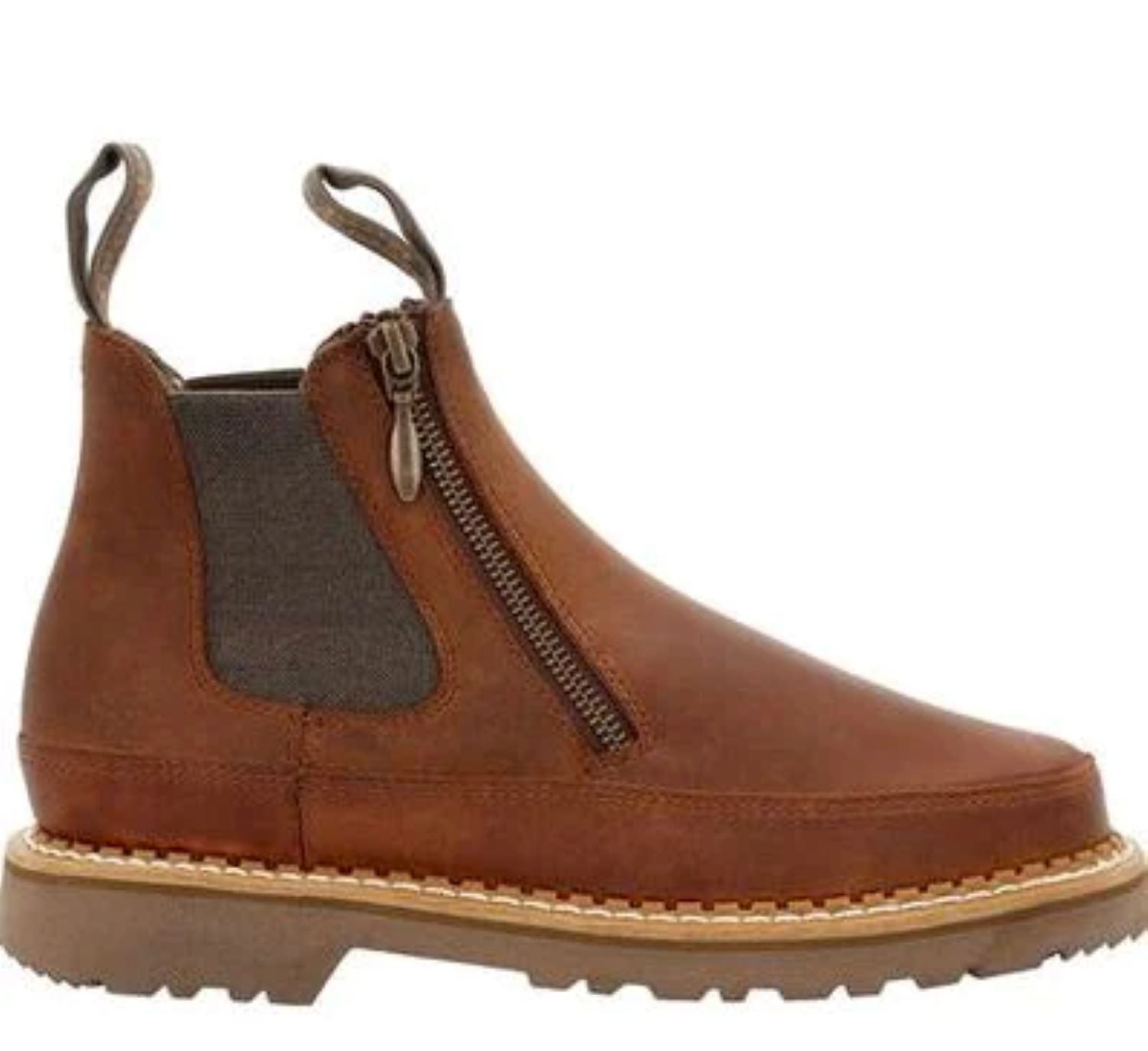 Georgia Boot Women's Side Zip 5" Slip Resistant Chelsea Romeo Boot - Work World - Workwear, Work Boots, Safety Gear