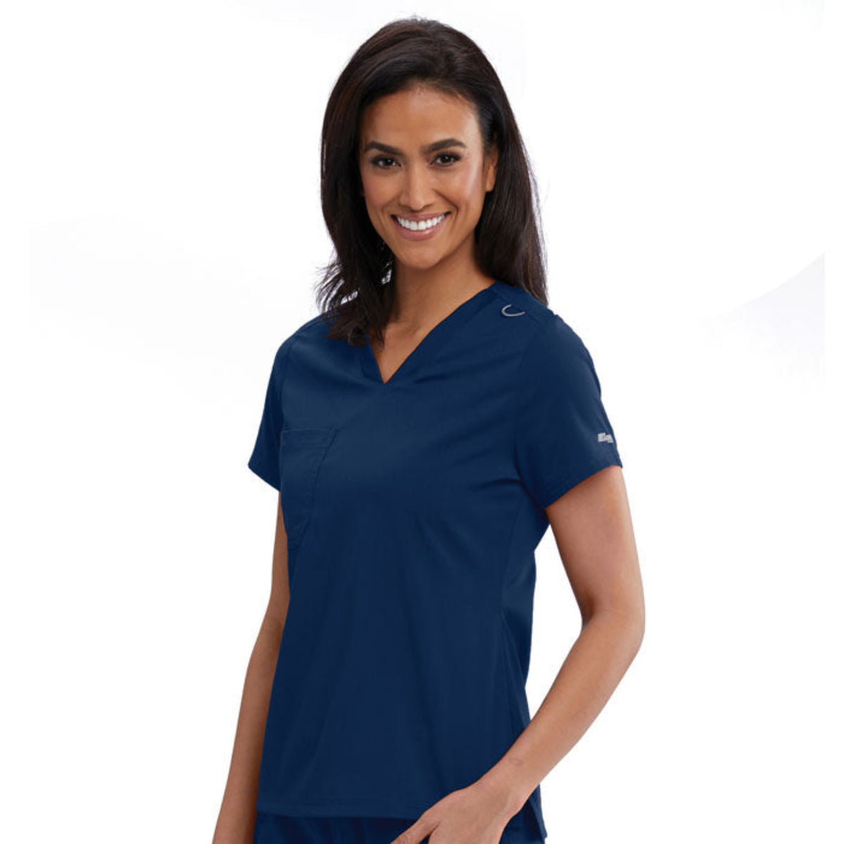 Grey&#39;s Anatomy Women&#39;s Bree Stretch V-Neck Short Sleeve Scrub Top - Work World - Workwear, Work Boots, Safety Gear
