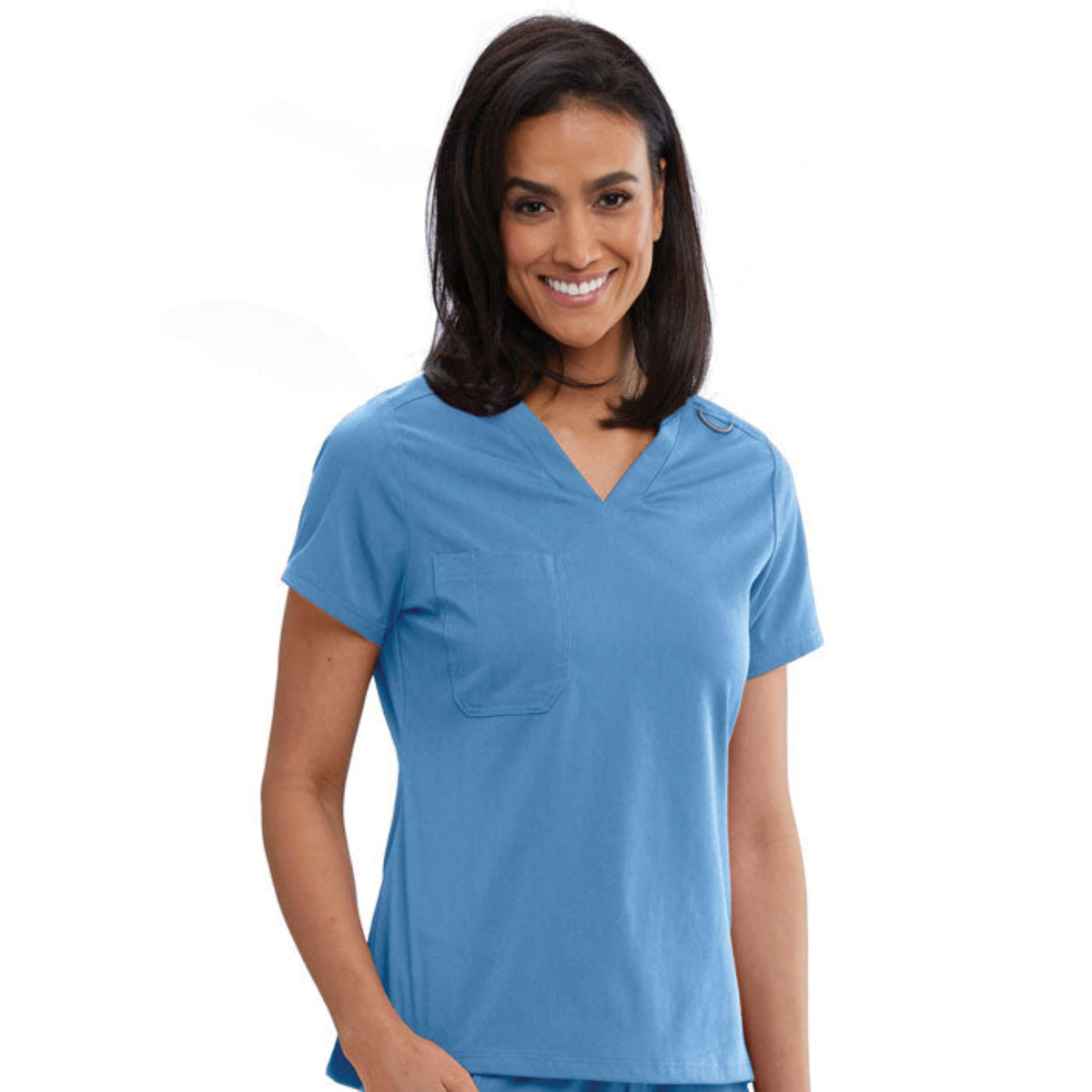 Grey&#39;s Anatomy Women&#39;s Bree Stretch V-Neck Short Sleeve Scrub Top - Work World - Workwear, Work Boots, Safety Gear