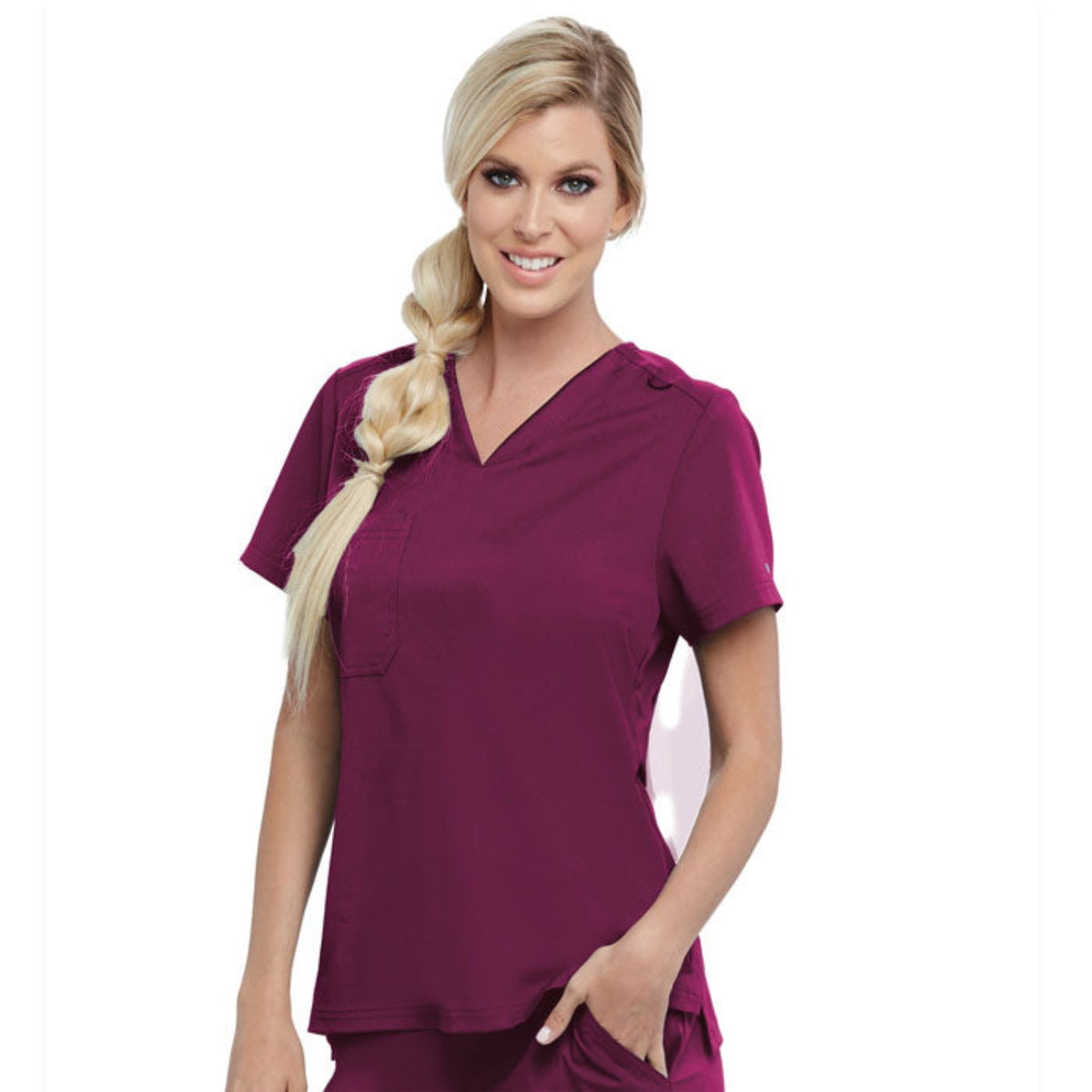 Grey&#39;s Anatomy Women&#39;s Bree Stretch V-Neck Short Sleeve Scrub Top - Work World - Workwear, Work Boots, Safety Gear