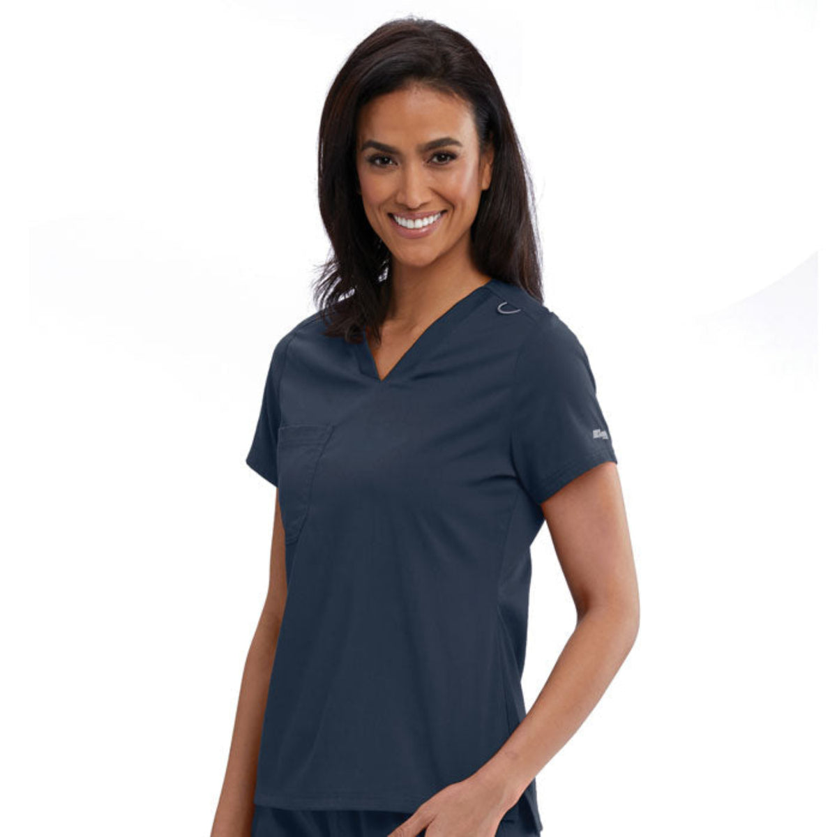 Grey&#39;s Anatomy Women&#39;s Bree Stretch V-Neck Short Sleeve Scrub Top - Work World - Workwear, Work Boots, Safety Gear