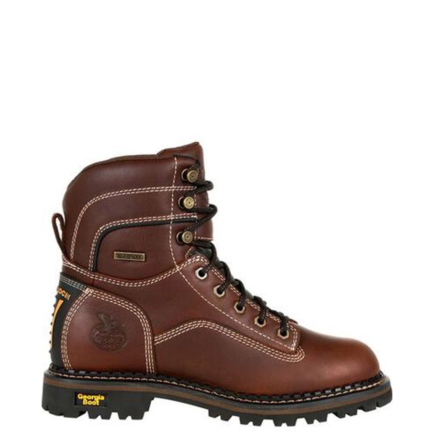 Georgia Boot Women's AMP LT 7" Waterproof EH Low Heel Alloy Toe Logger Boot - Work World - Workwear, Work Boots, Safety Gear