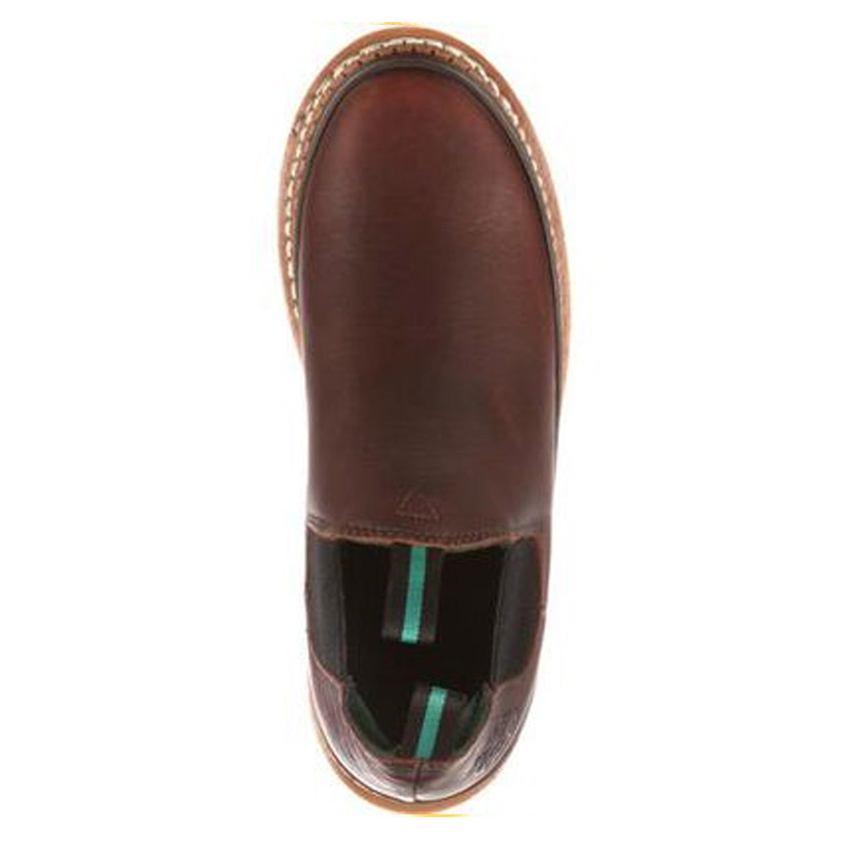 Georgia Giant Men&#39;s Pull-On Romeo 4&quot; Work Shoe_Brown - Work World - Workwear, Work Boots, Safety Gear