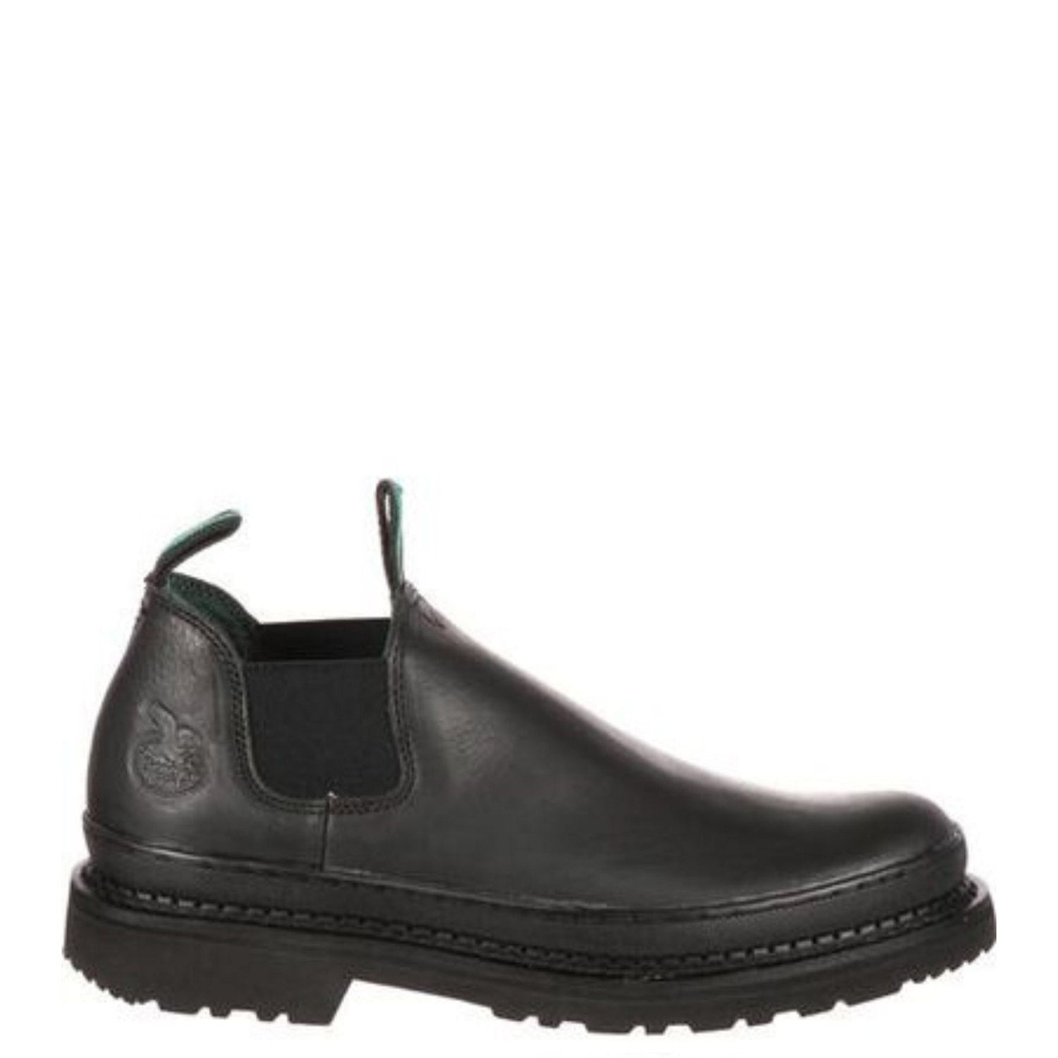 Georgia Giant Men's 4" Pull-On Romeo Work Shoe_Black - Work World - Workwear, Work Boots, Safety Gear